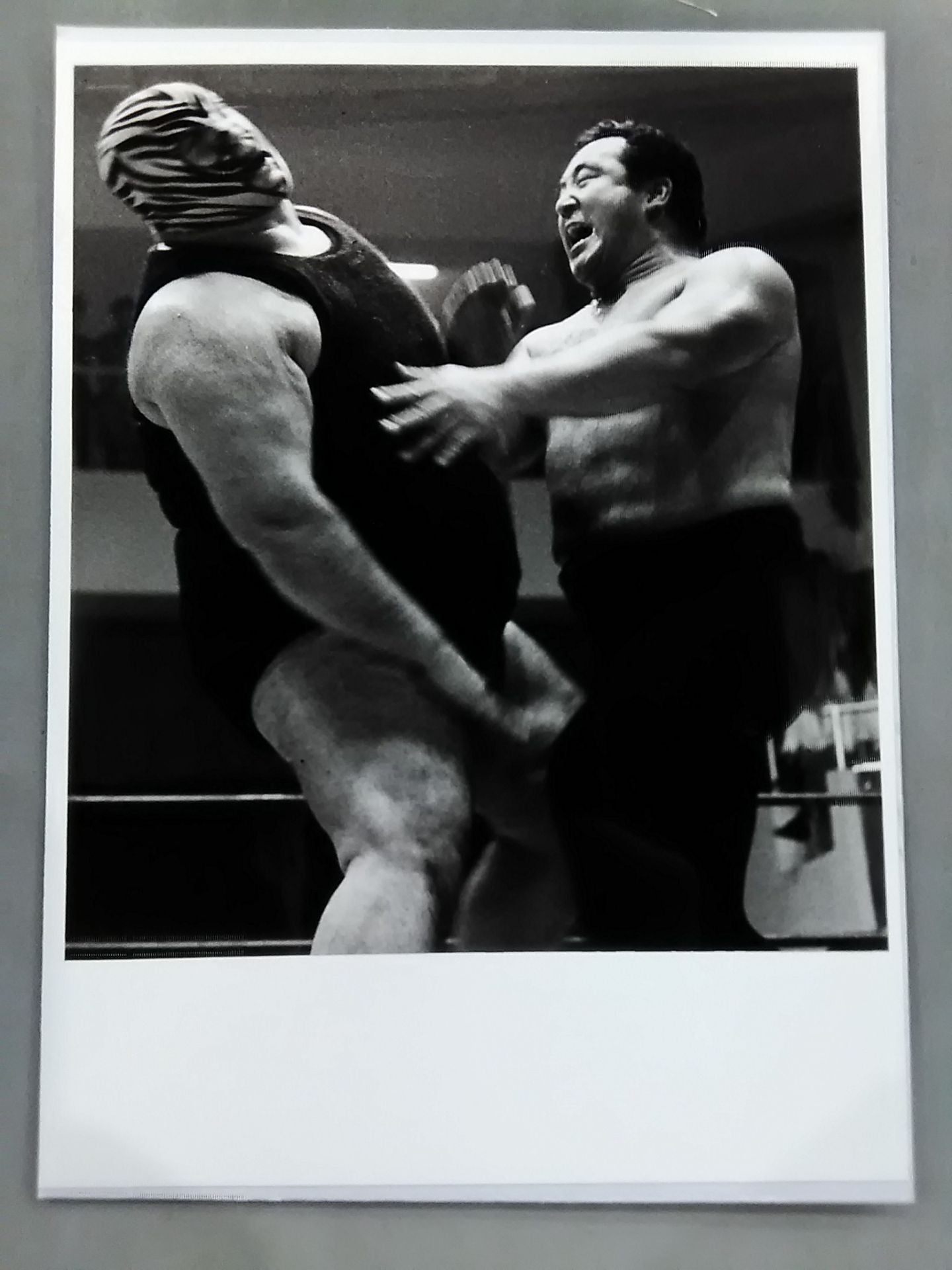 力道山vsゼブラキット 白黒写真