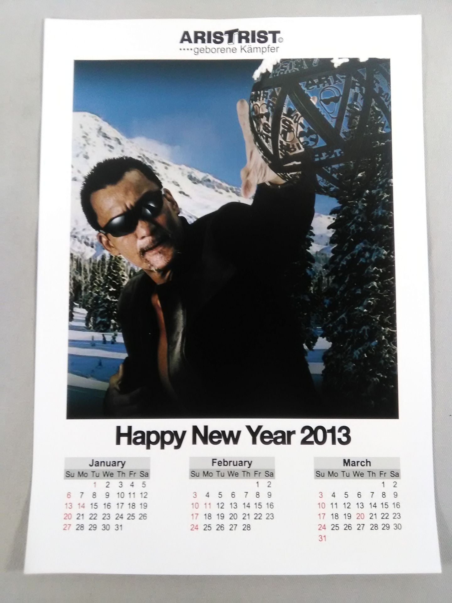 【ARISTRIST 】Masahiro Chono  2013 Calendar -Pro-Photo (1)