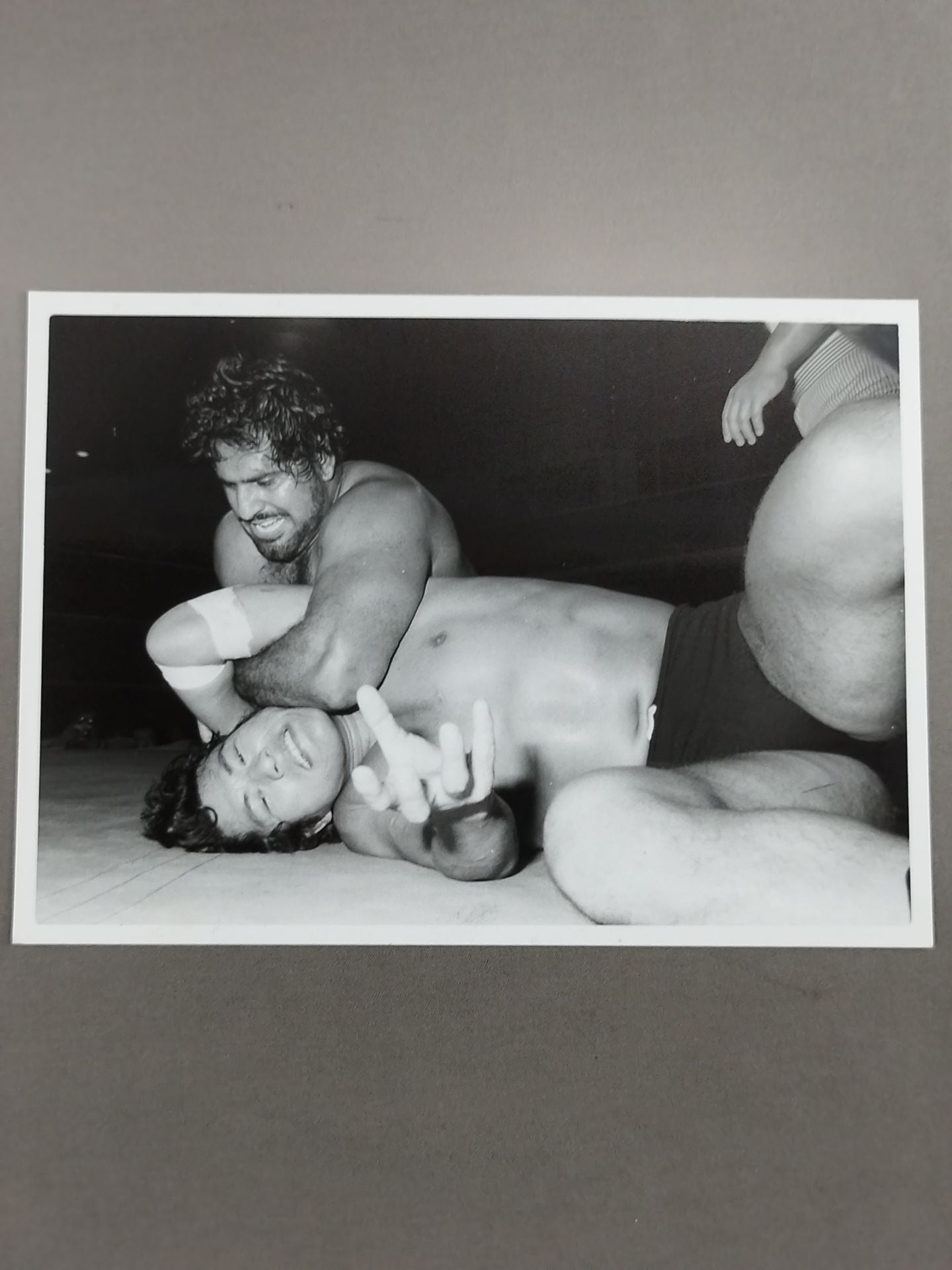 アントニオ猪木vsタイガー・ジェット・シン 白黒写真