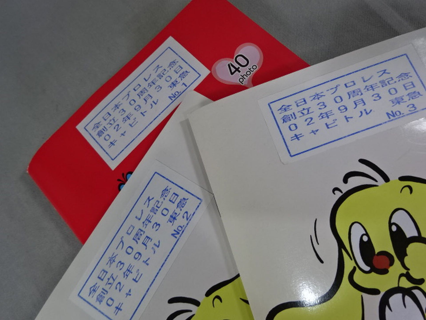 全日本プロレス 創立30周年記念パーティー 生写真セット