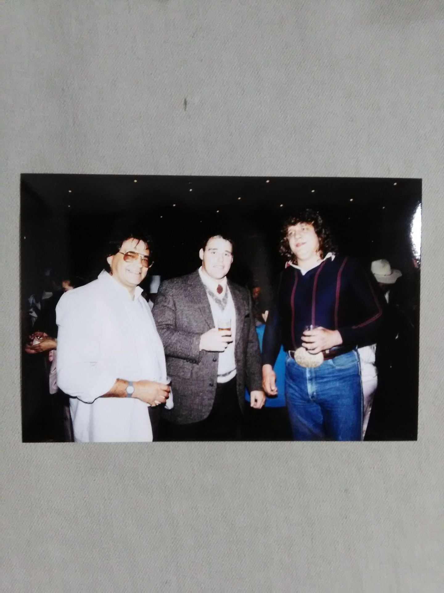 Terry Gordy & Art Cruises &Chavo Guerrero Black and White Photo (1)