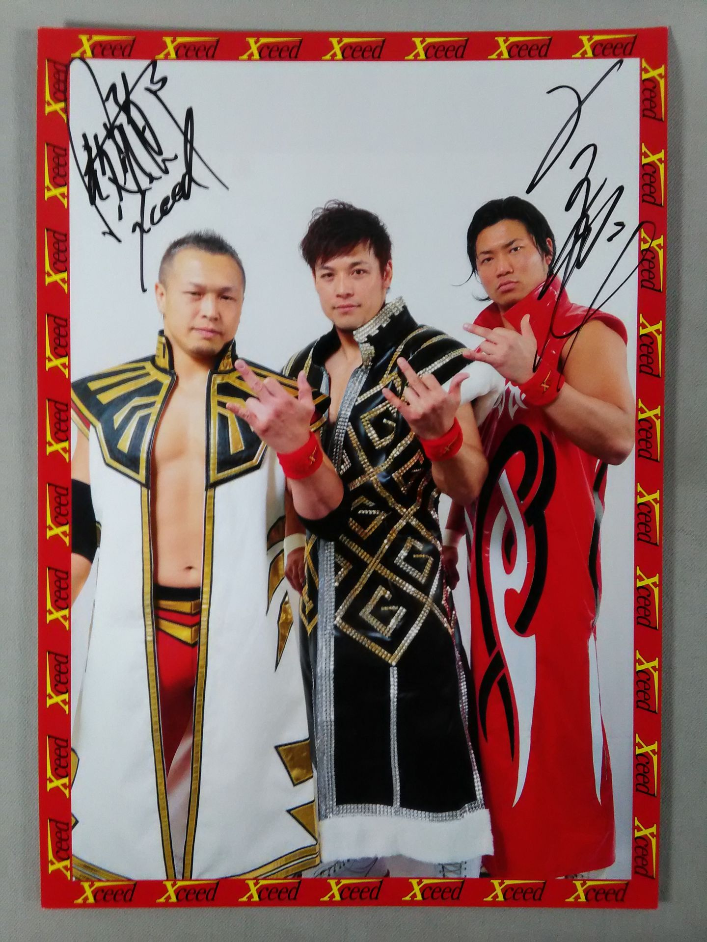 【Xceed】鈴木鼓太郎&宮原健斗 直筆Wサイン入りポートレート③