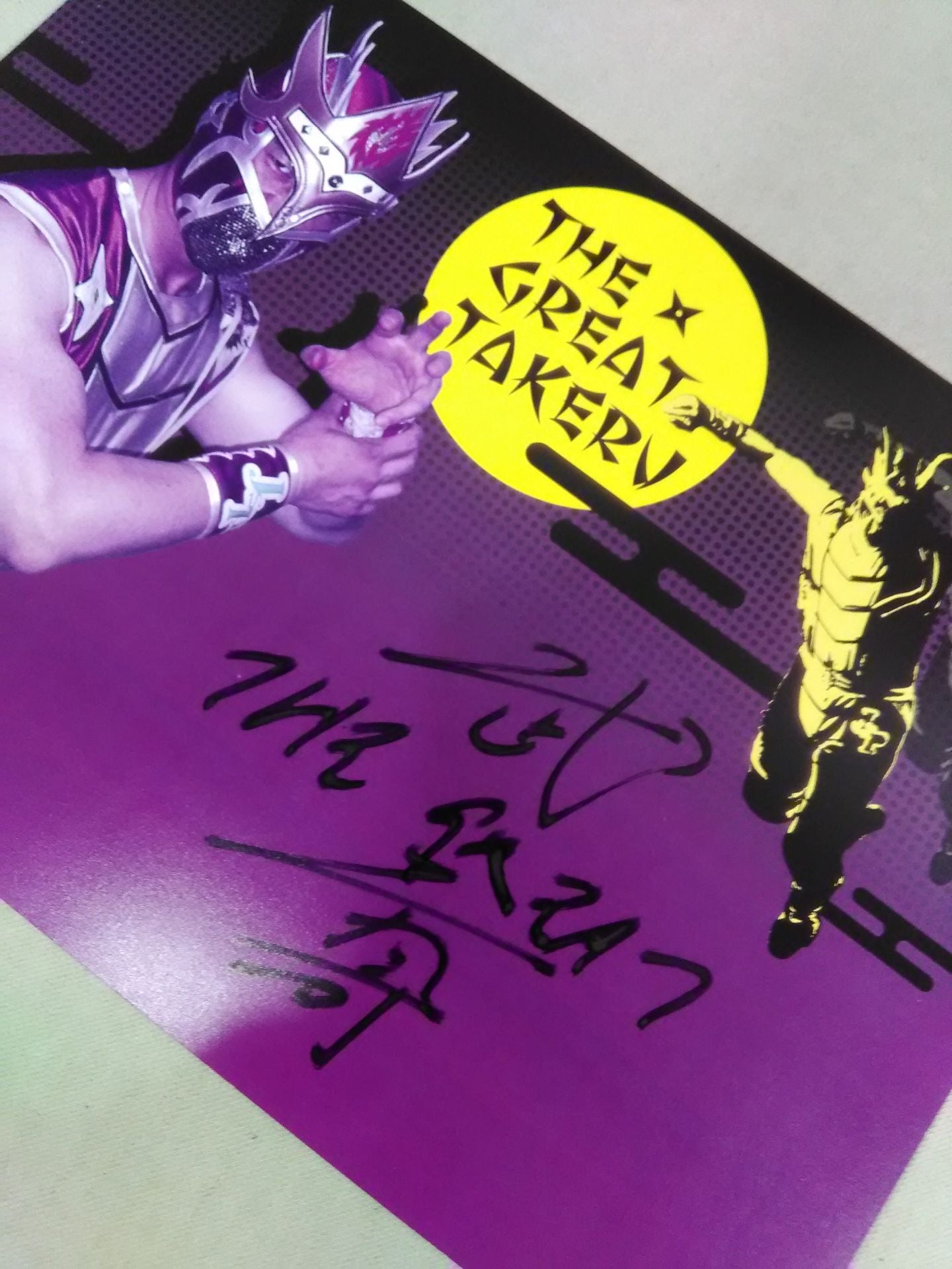 The Great Takeru hand signed autographPro-Photo