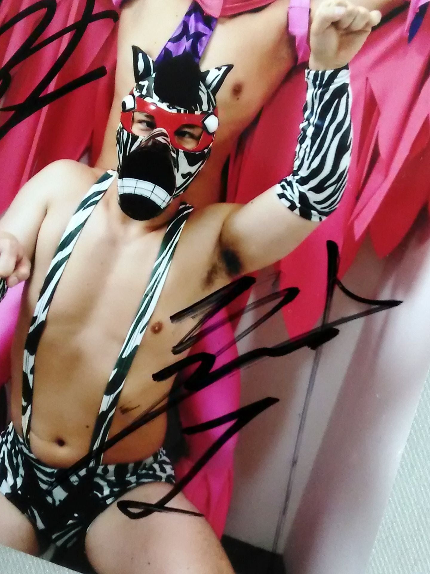 Michinoku Pro Wrestling 3 fightershand signed autograph photo set