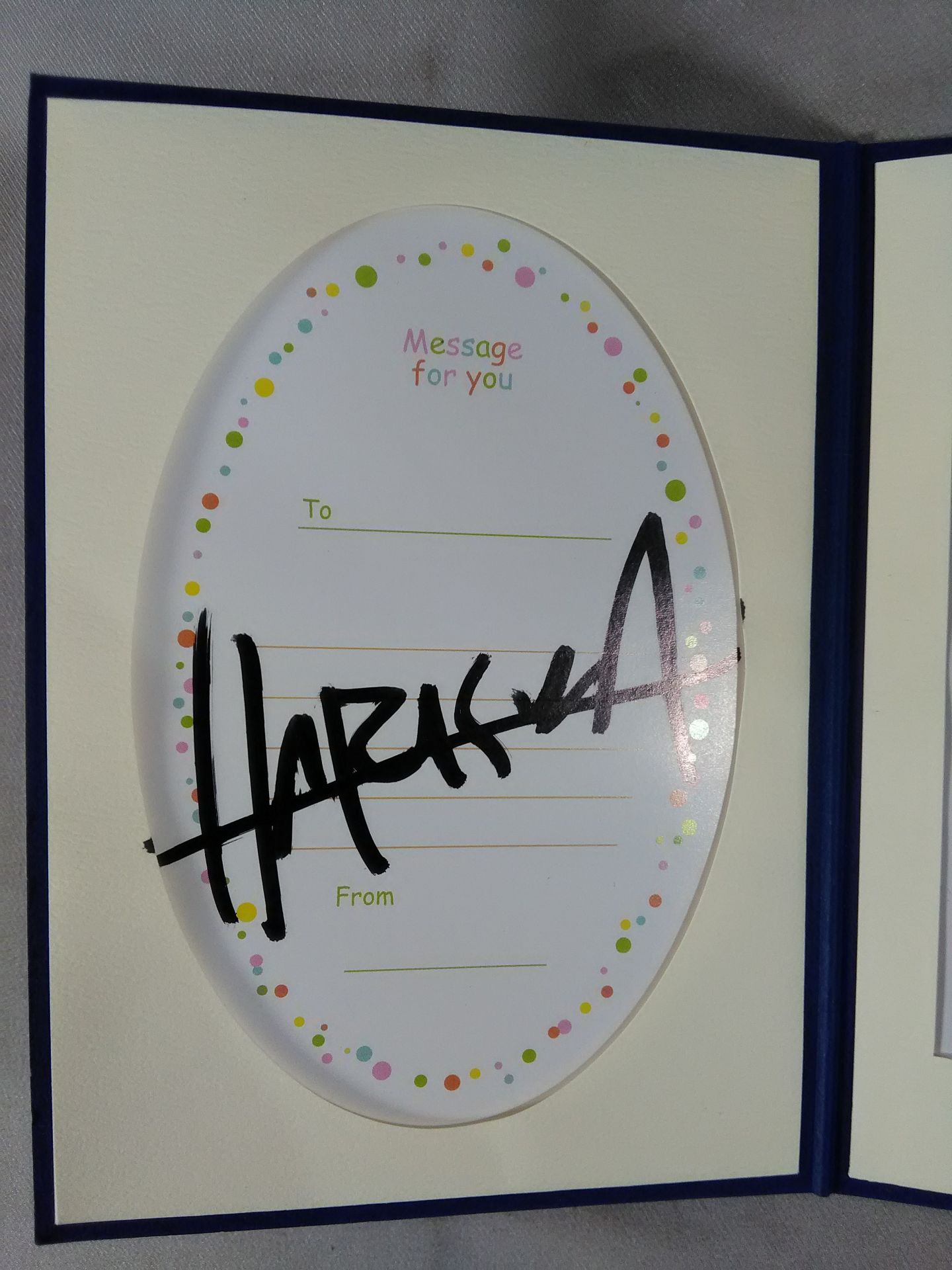 HARASHIMA hand signed autograph photo ①