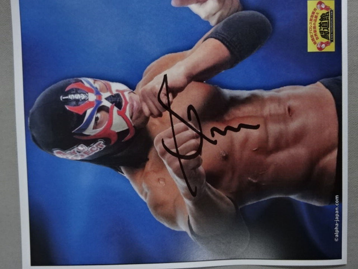 ザ・グレート・サスケ&ターザン山本 直筆Wサイン入りポートレート(B)