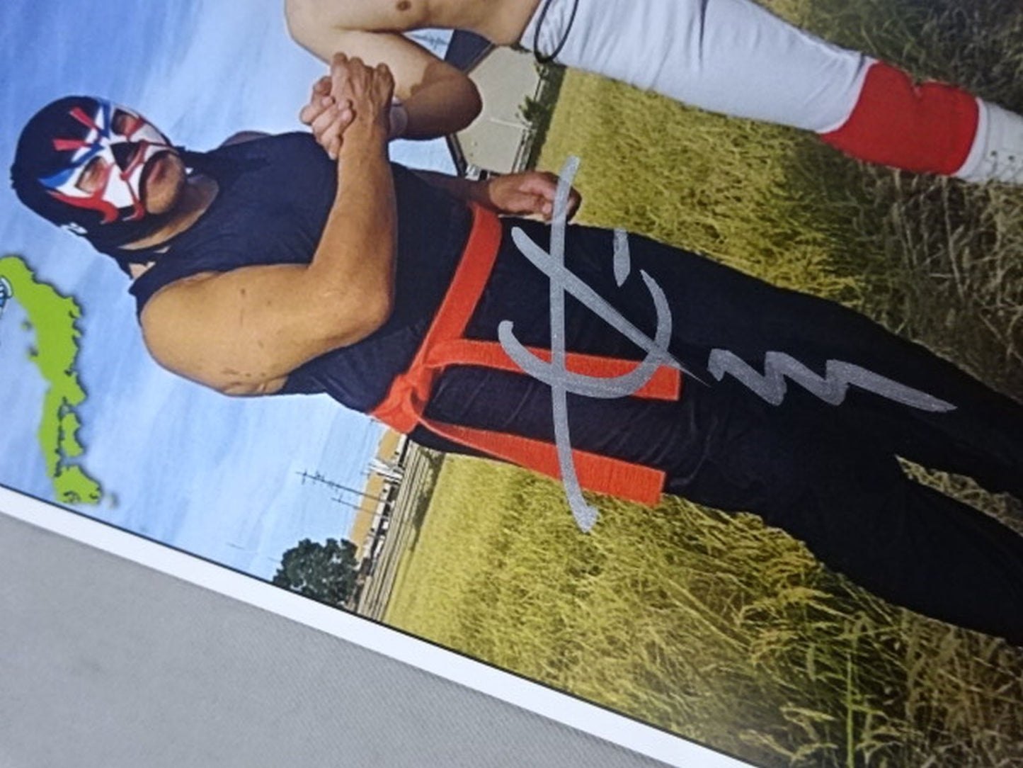 ★ローカルプロレスの源流★ザ・グレート・サスケ&脇海道 直筆Wサイン入り限定ポートレート