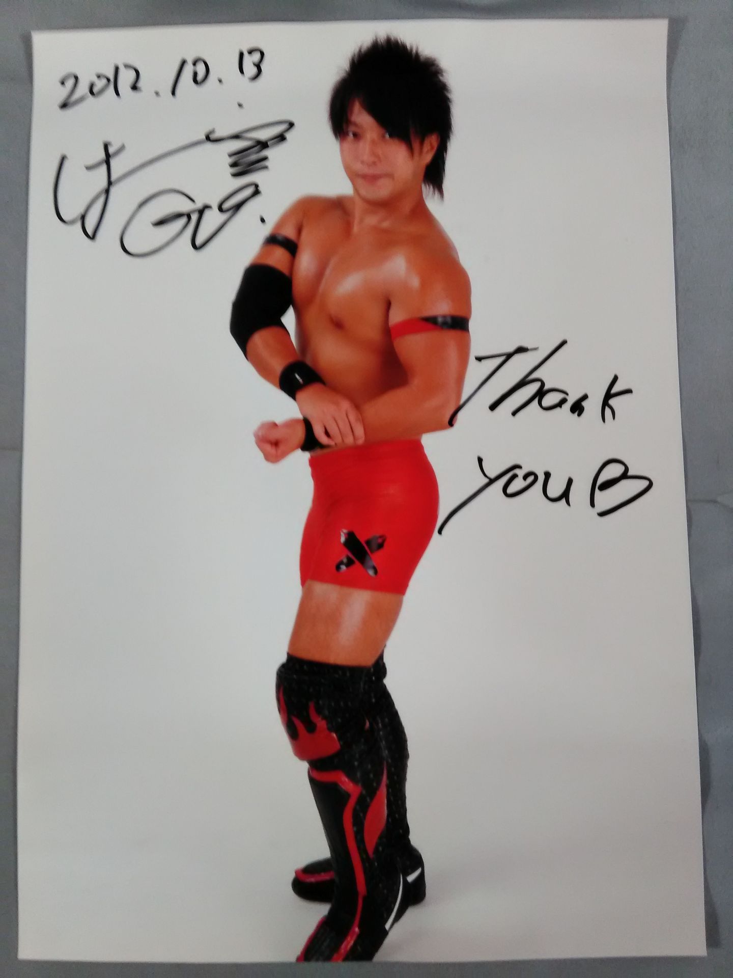 三富政行 直筆サイン入りポートレート②