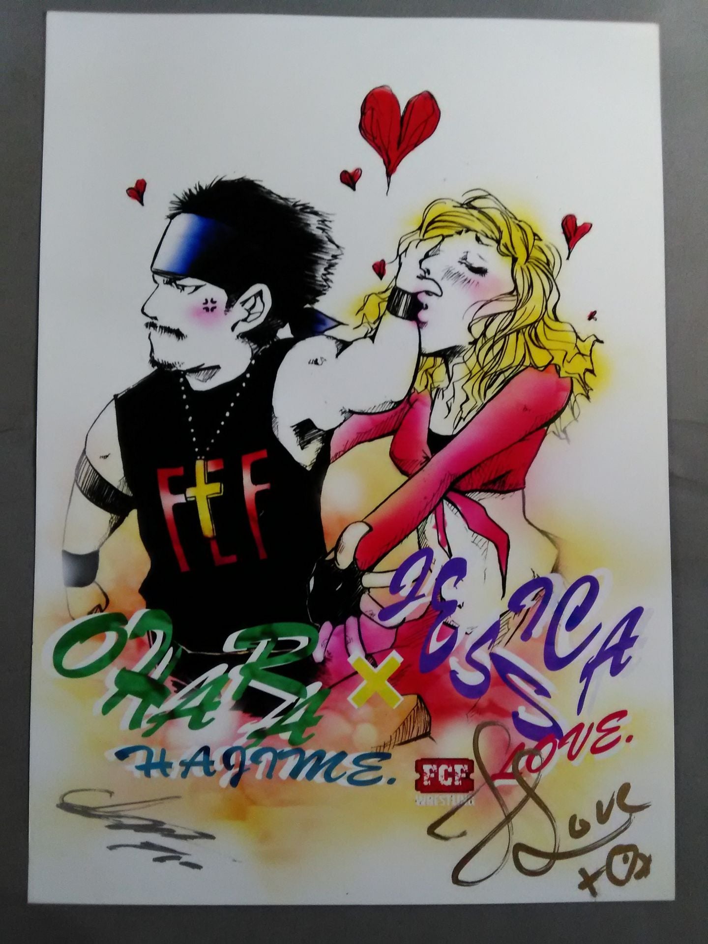 大原はじめ 直筆サイン入りポートレート 2枚セット