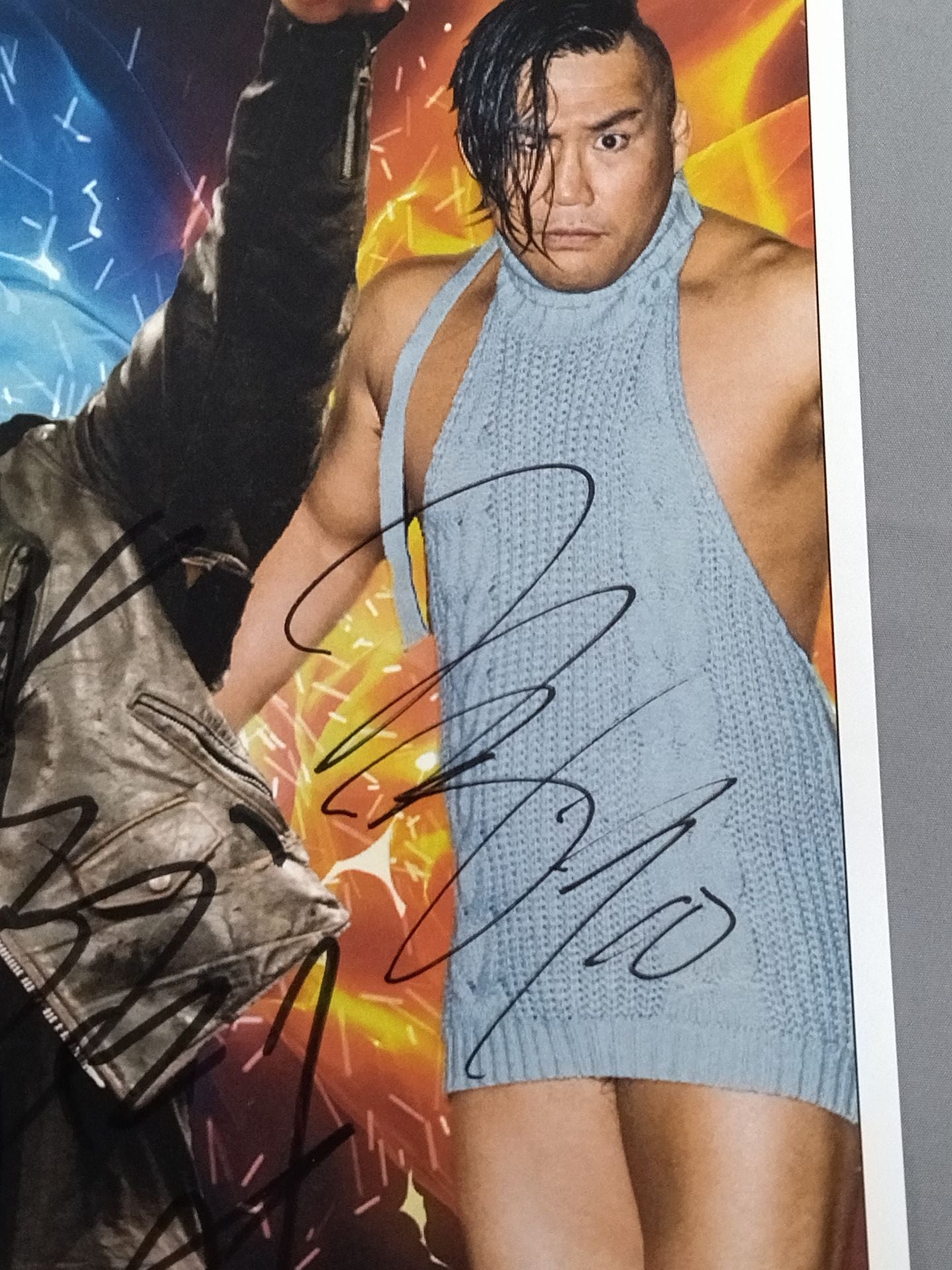 ★ Jado vs Hentai ★ Atsushi Onita & Hikaru Sato W hand signed autographEvent-limited Pro-Photo