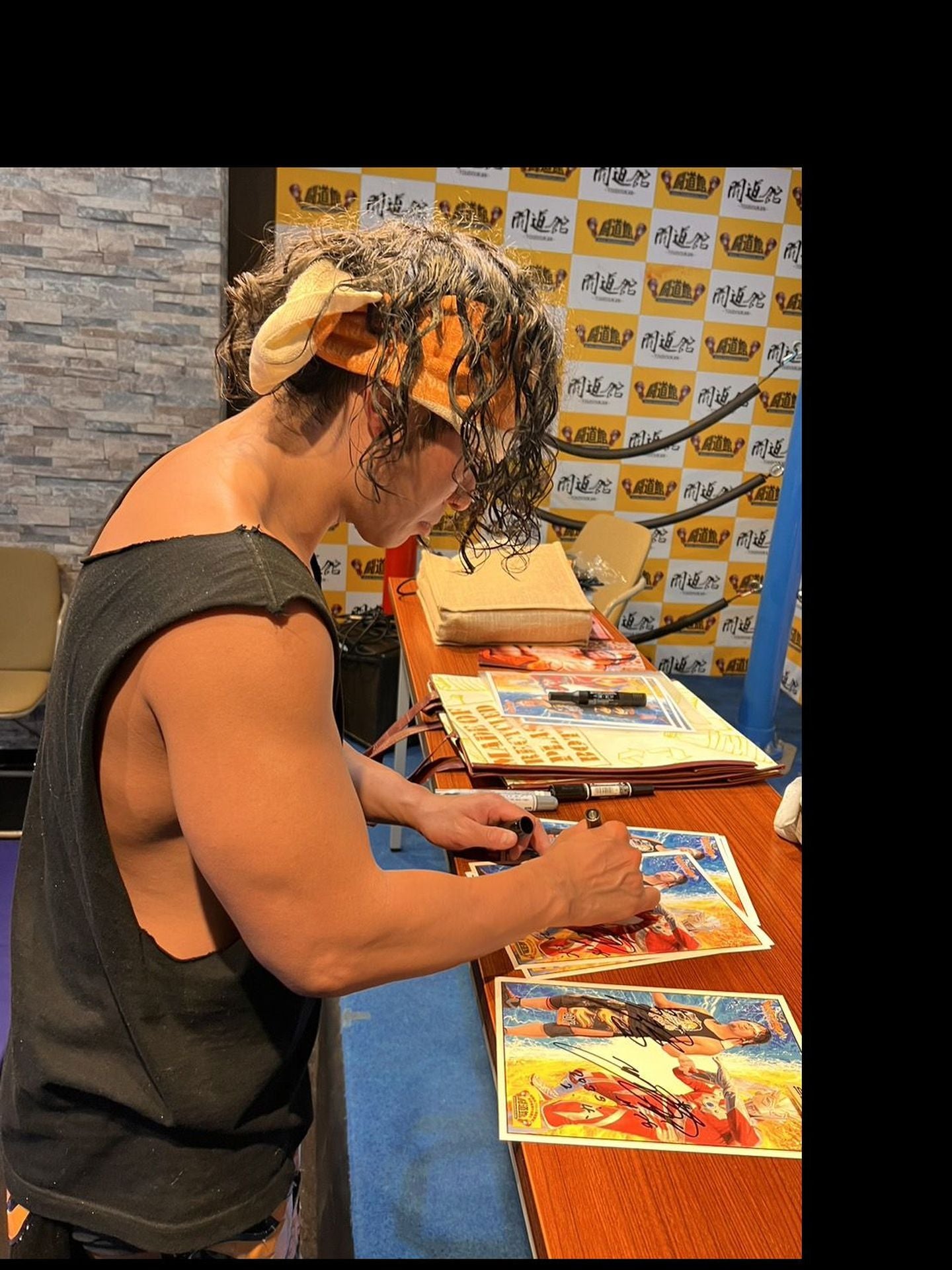 ★闘道館イベント限定 ★ ウルトラマンロビン&マサ高梨 直筆Wサイン入りポートレート