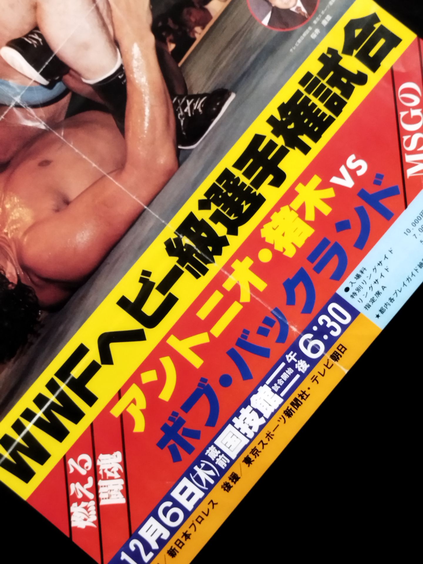 ★WWFヘビー級選手権試合★ アントニオ猪木vsボブ・バックランド