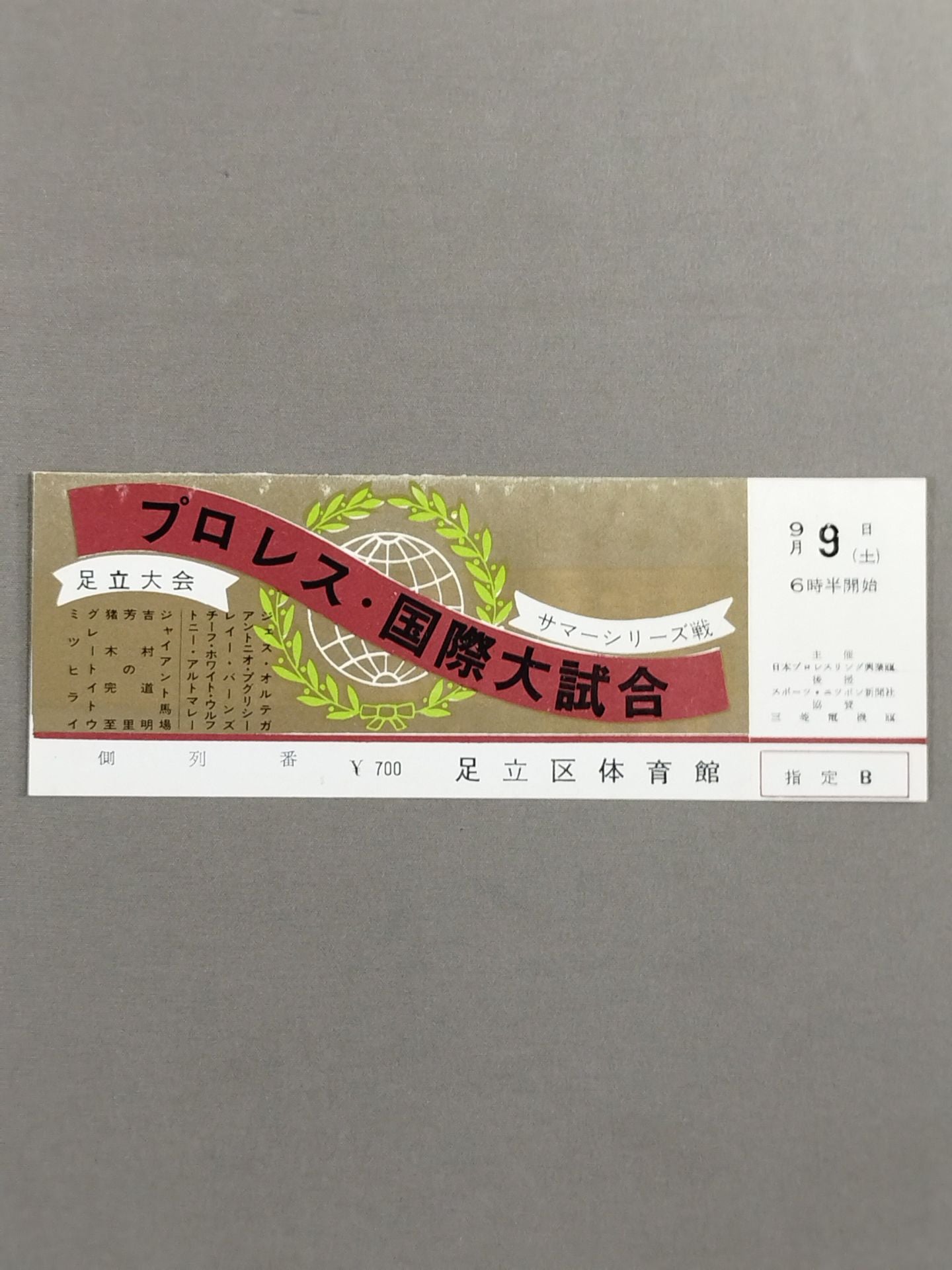 【All tickets】67 Pro Wrestling International Major Matches Summer Series