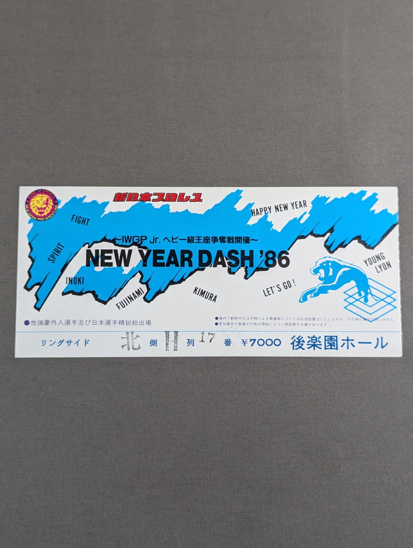 86 New Year's Dash ~IWGP Junior Heavyweight Title Fight~