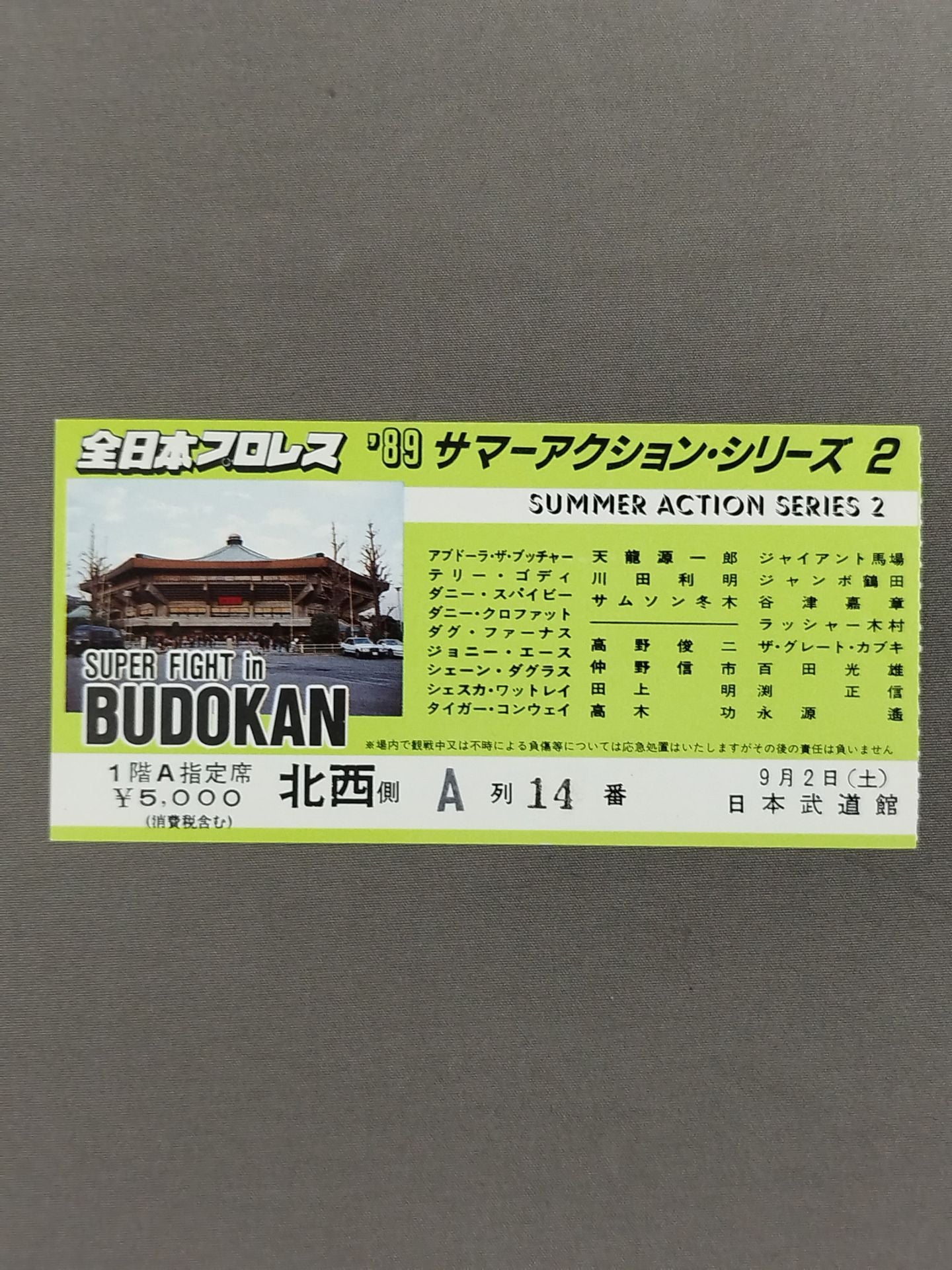 ★SUPER FIGHT in BUDOKAN★ 89 Summer Action Series 2