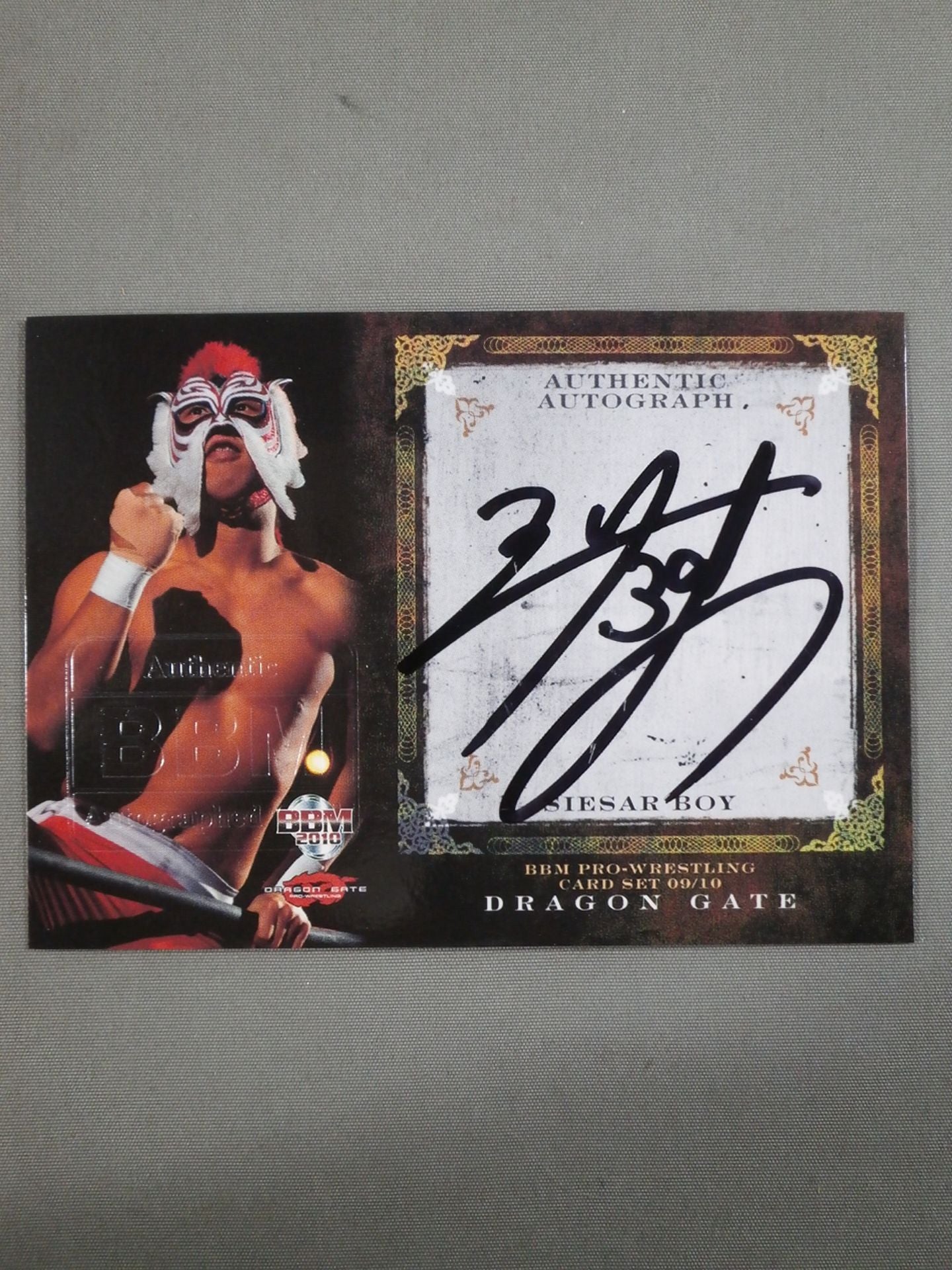 2010 BBM シーサーBOY 公式サインカード