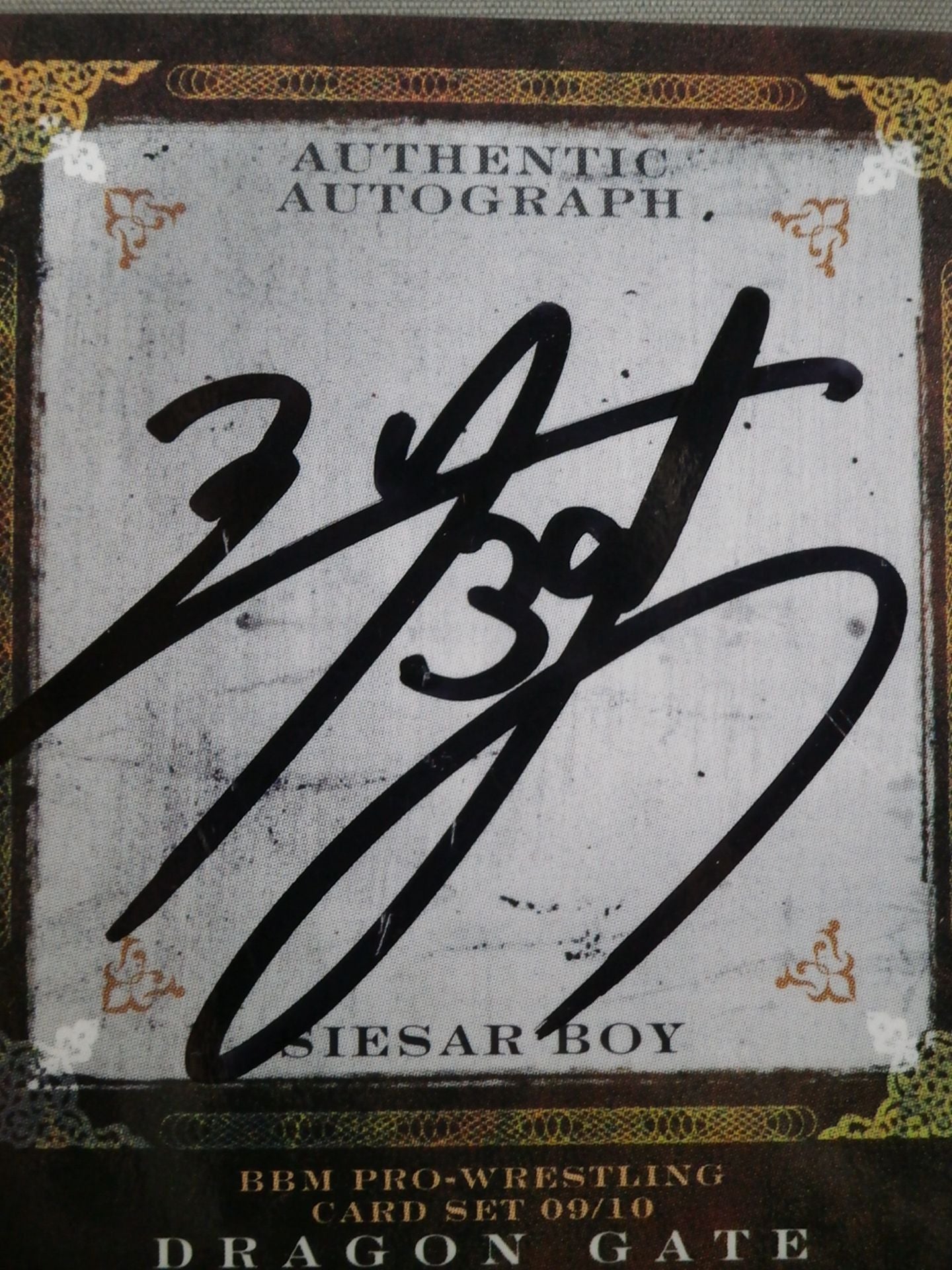 2010 BBM シーサーBOY 公式サインカード