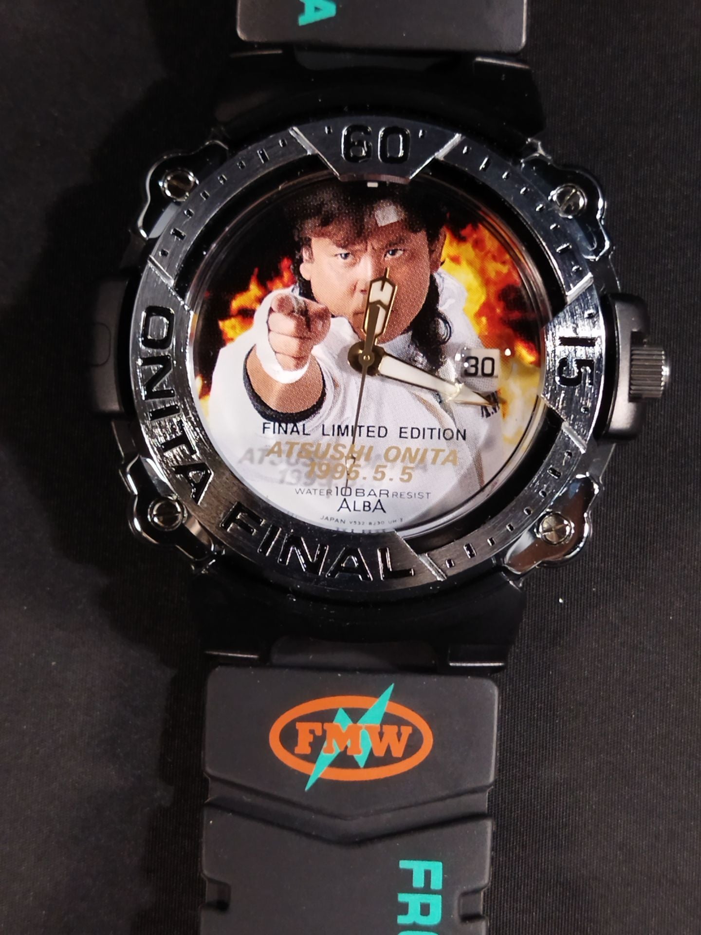 ★当時モノ ポスター付★ 大仁田厚 引退記念オオニタウォッチ FINAL LIMITED EDITION