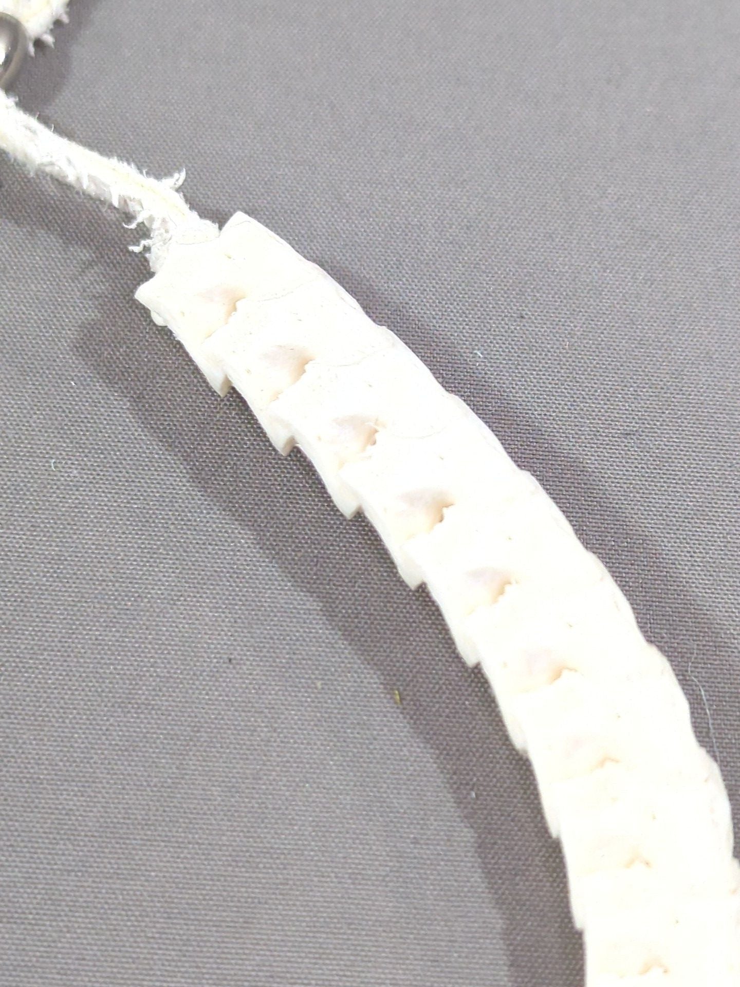 ★ ★ ARISTRIST Python Bone Necklace (White)