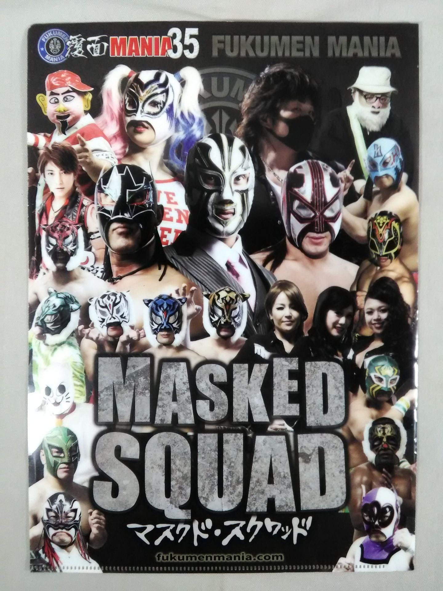 Pro Wrestling plastic file folder Set(3)