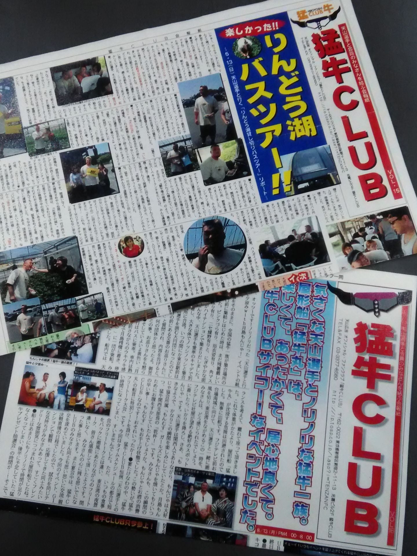 Hiroyoshi Tenzan Official Fan Club Newsletter "Fierce Cow Club"