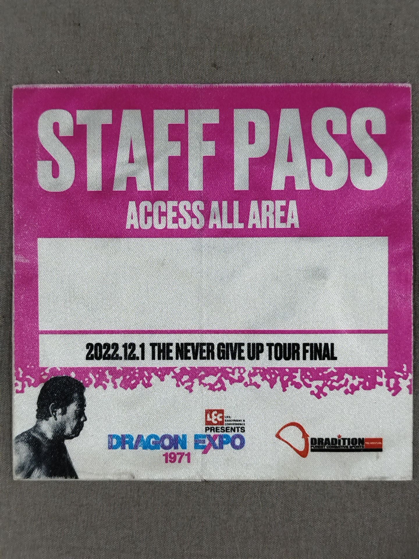 DRAGON EXPO 1971 Staff Pass Card & Commemorative Ticket Set