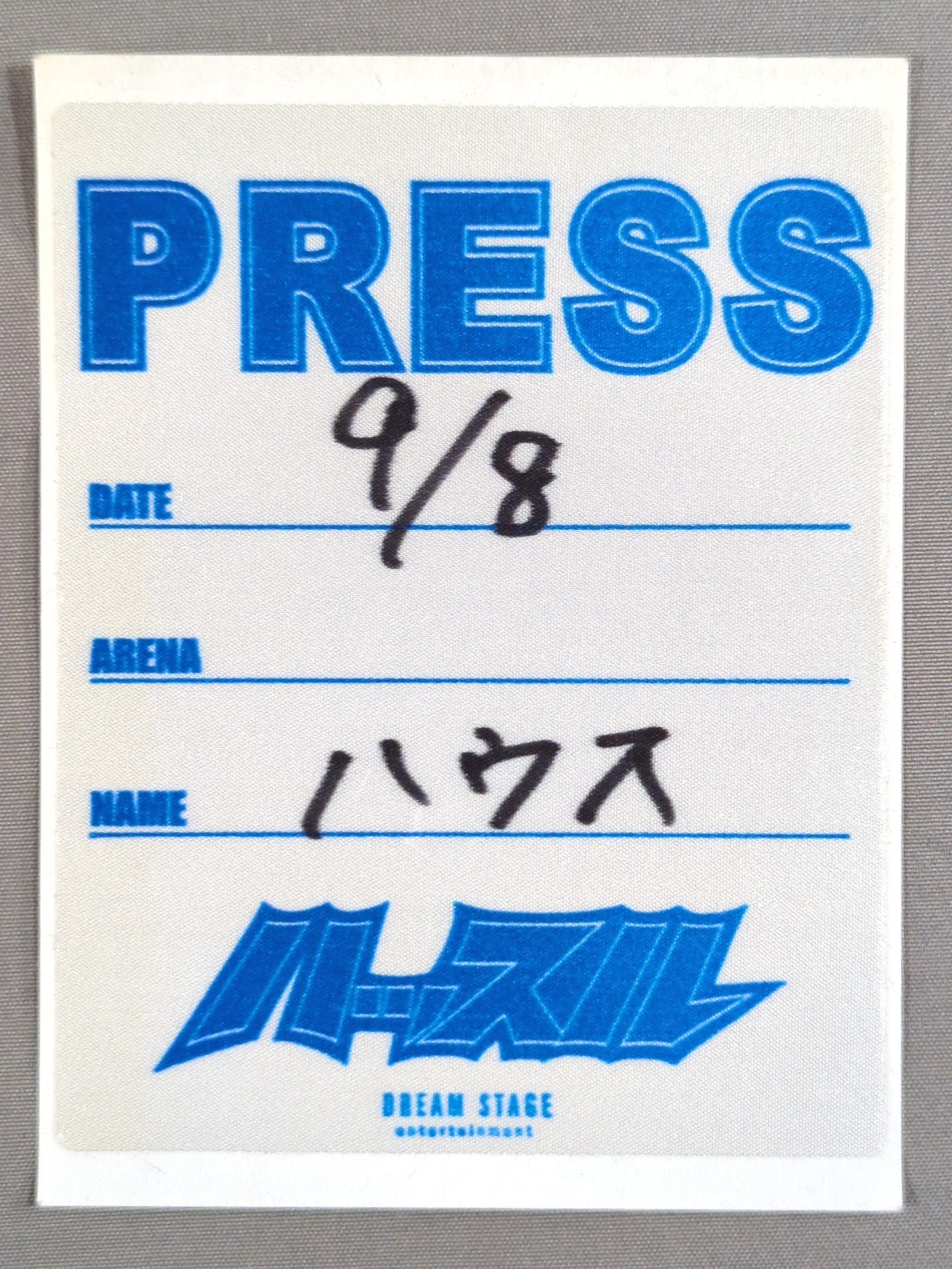 ハッスルハウス vol.9【PRESS】パスカード