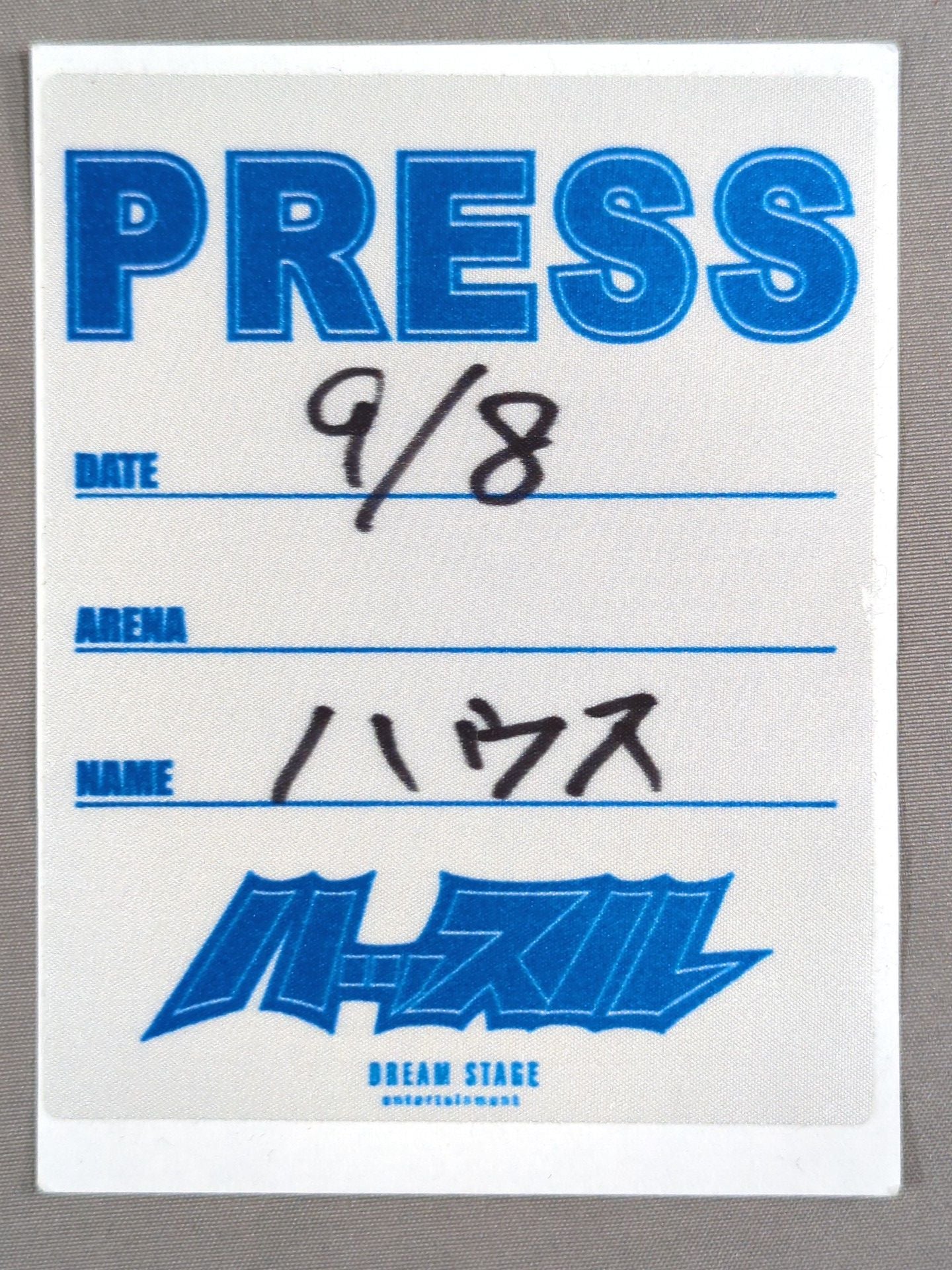 ハッスルハウス vol.9【PRESS】パスカード