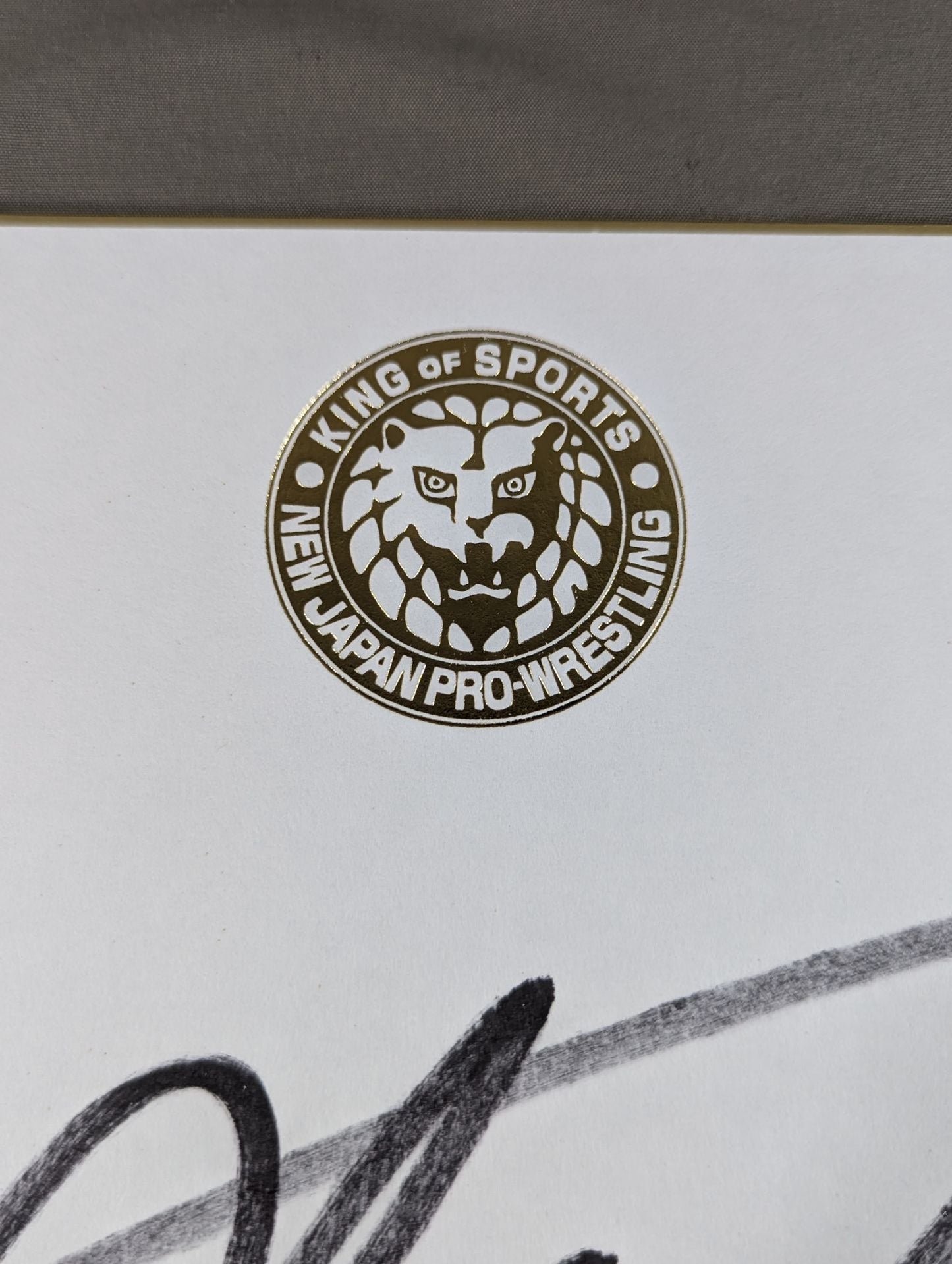 Kazuchika Okada (Lion Mark ) Shikishi ( Autograph board ) )