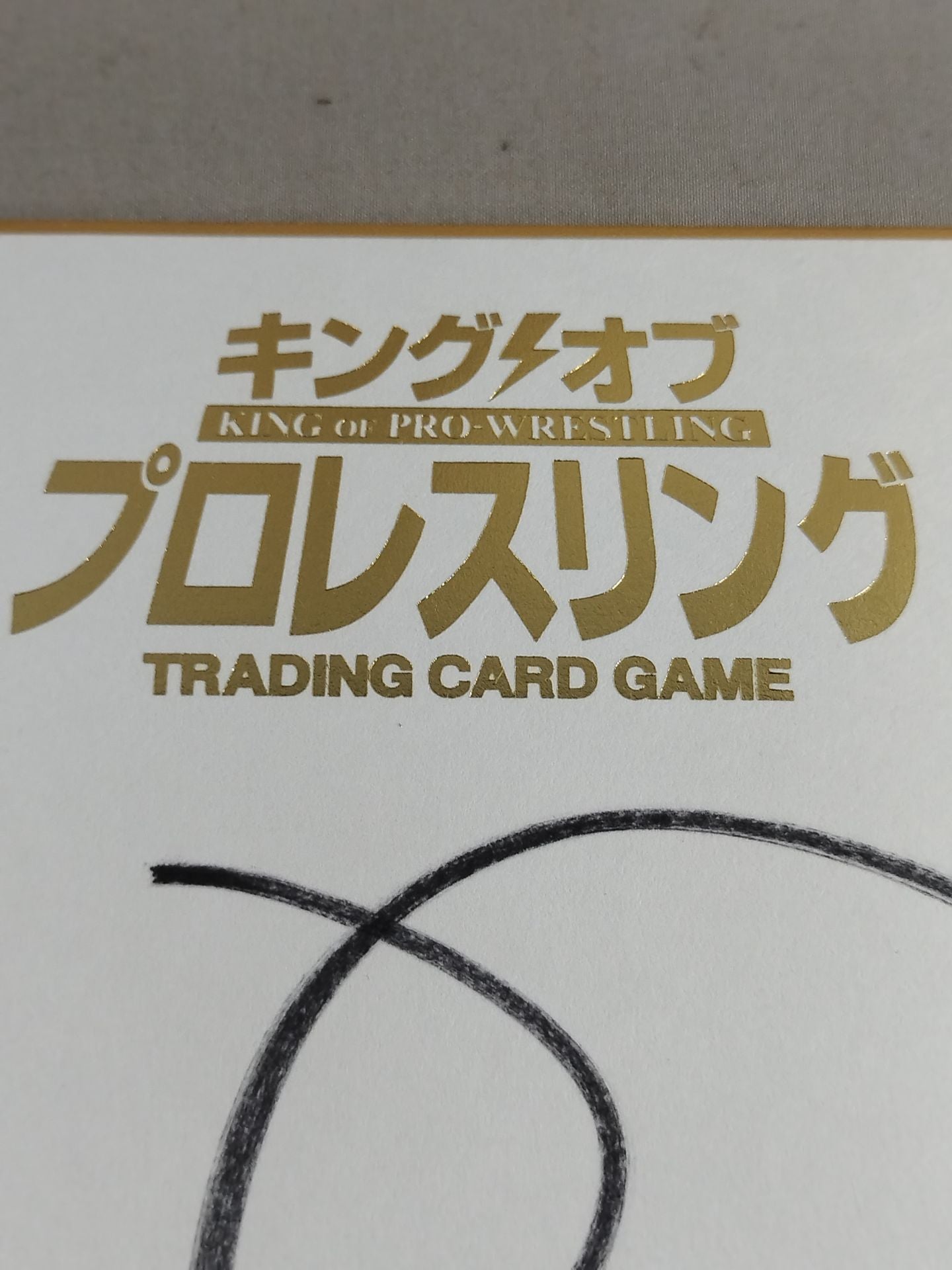 永田裕志(キングオブプロレスリング専用色紙)