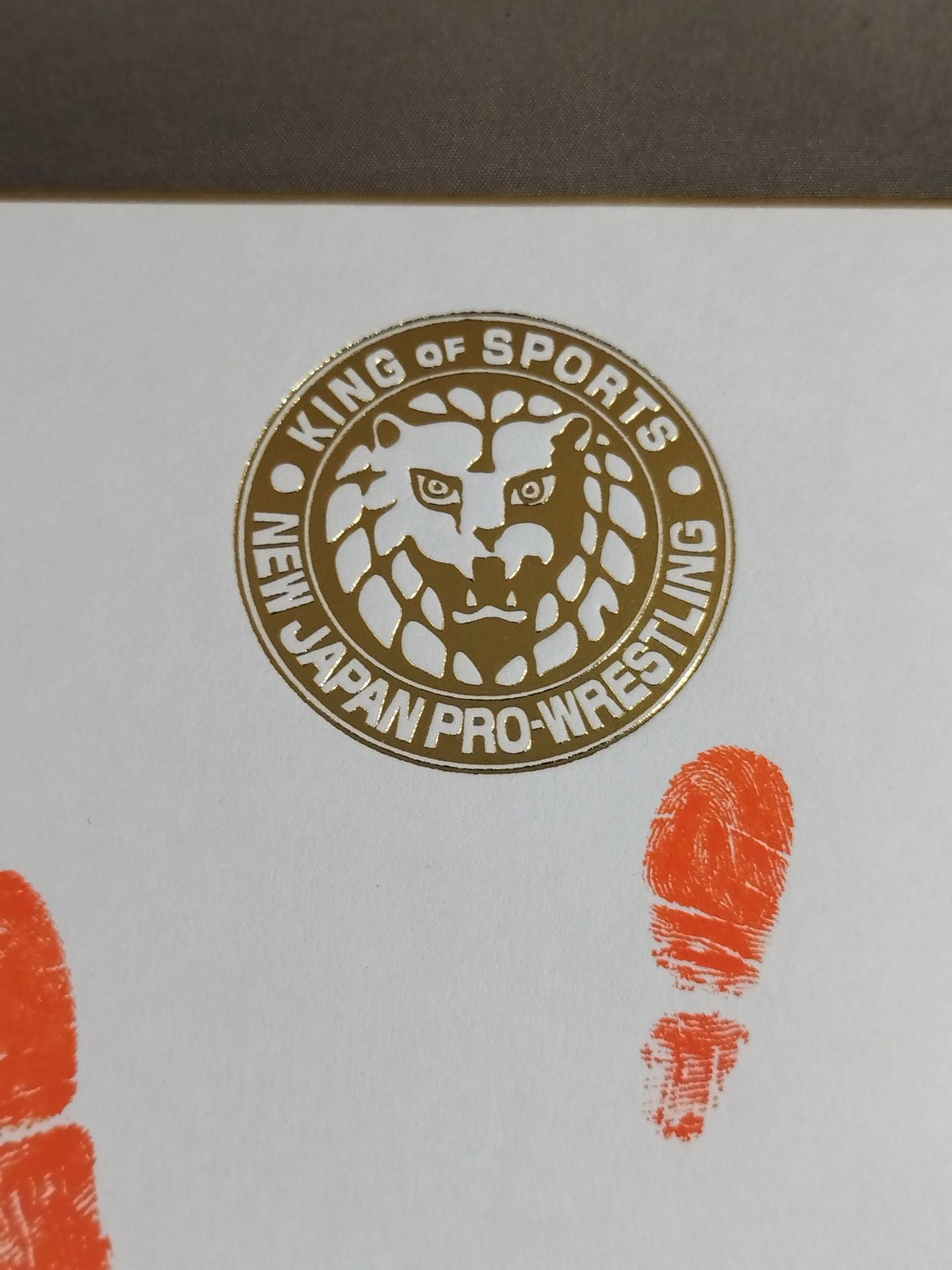 矢野通(手形入り・ライオンマーク色紙)