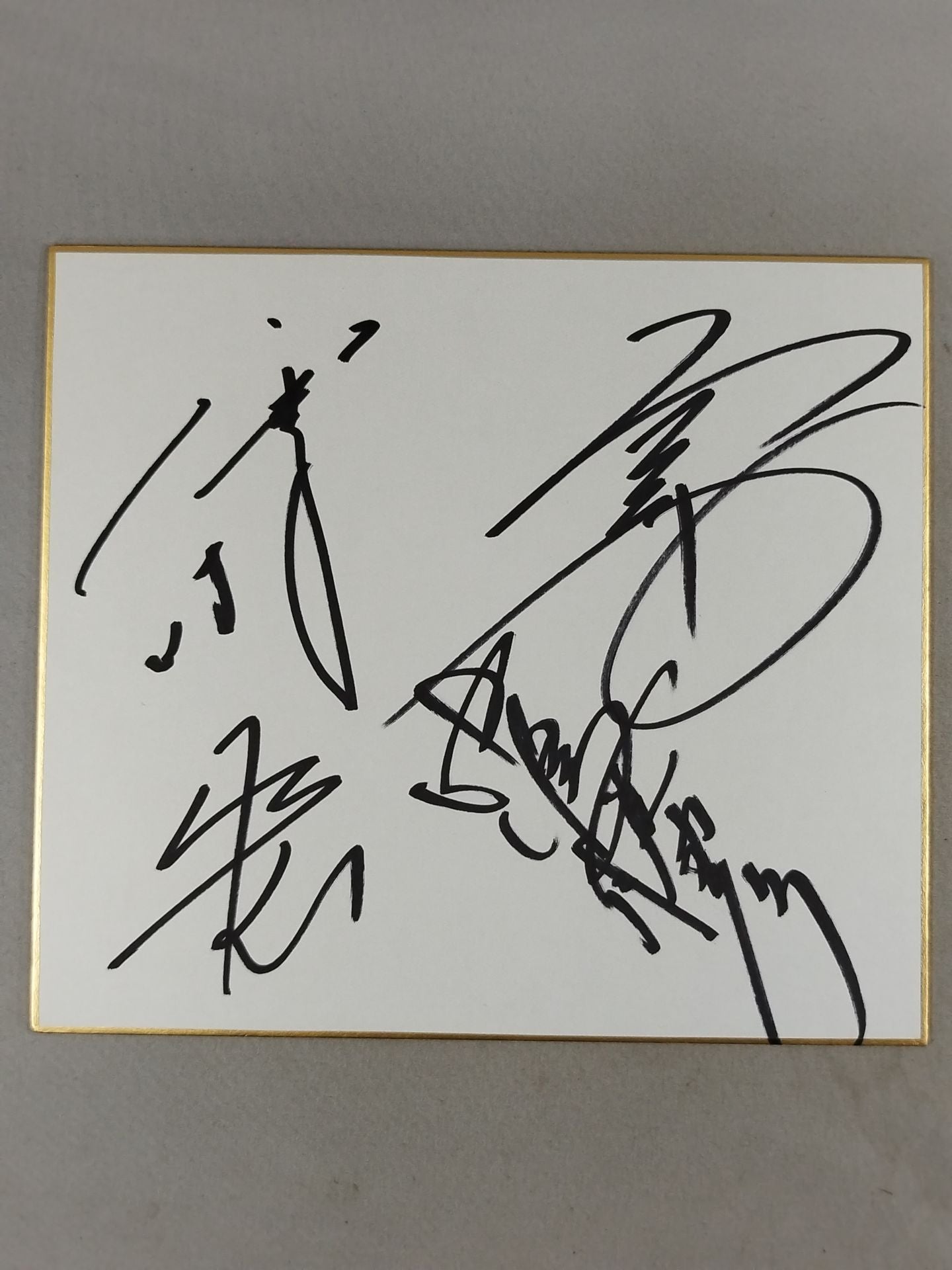 WJプロレス 4選手寄せ書き