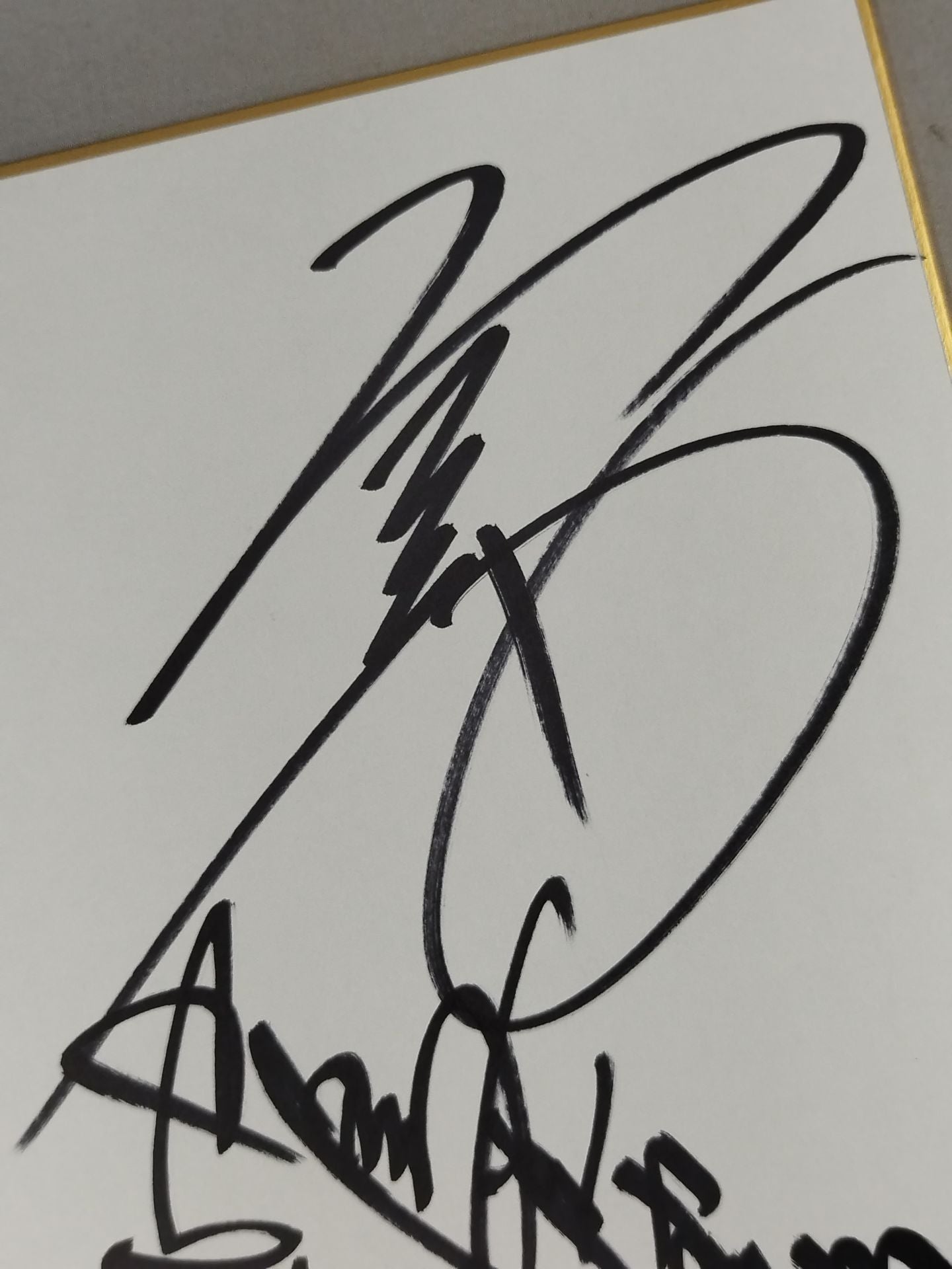 WJプロレス 4選手寄せ書き