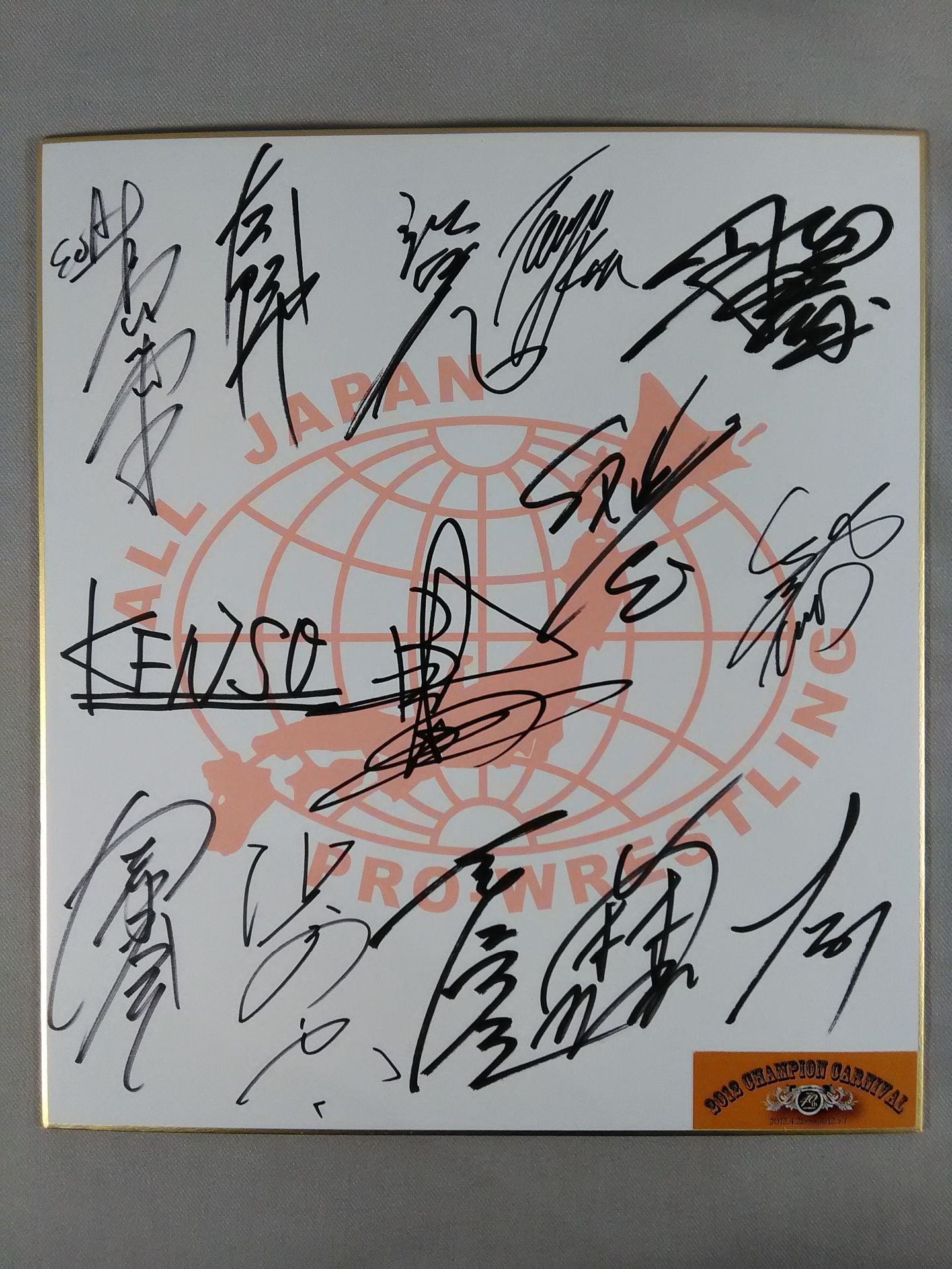 ★2012 Carnival ★ of Champions All fighters (All Japan) Pro Wrestling exclusive Shikishi ( Autograph board ) )