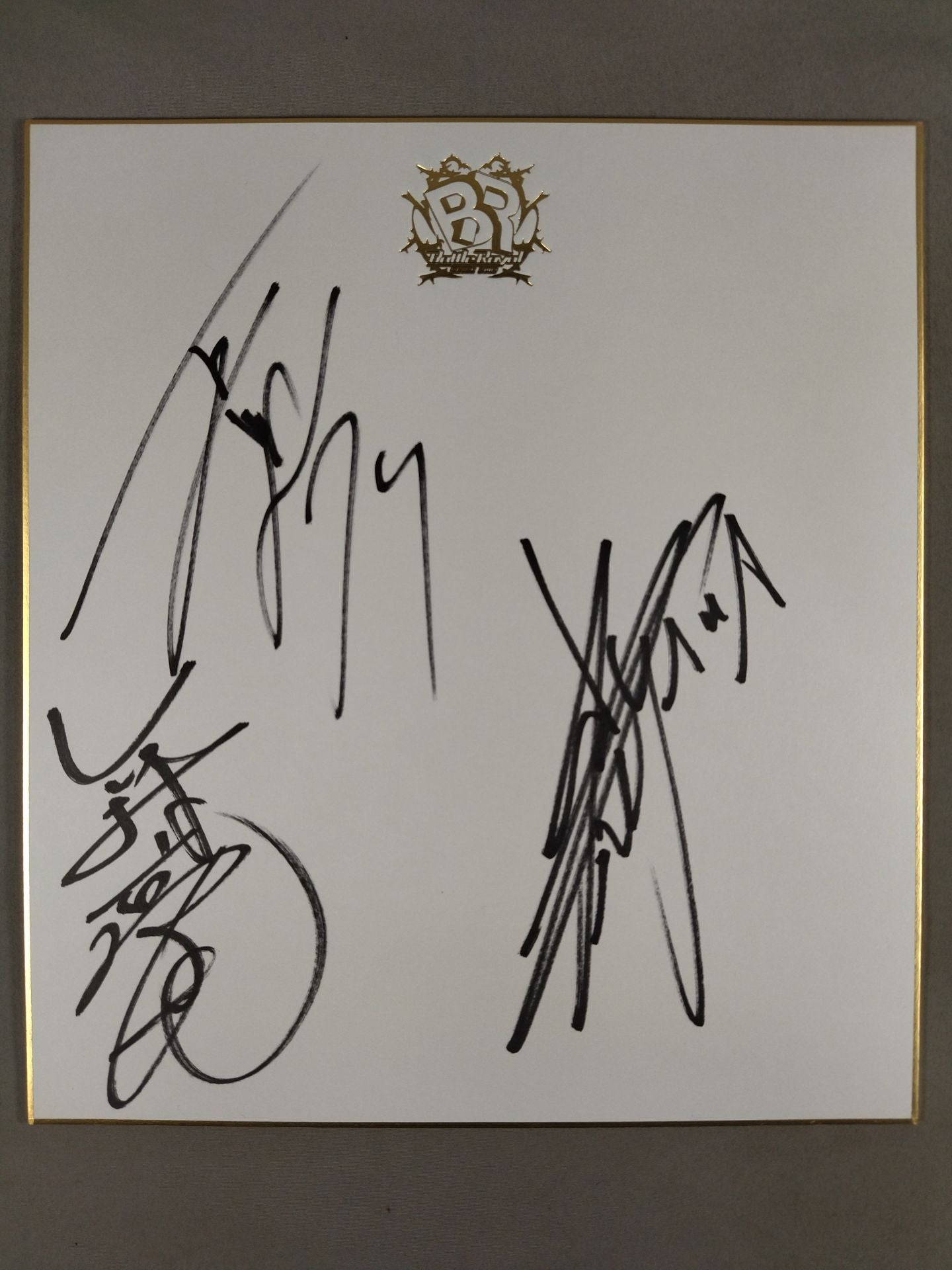 TAKAみちのく&NOSAWA論外&竹村豪氏(バトルロイヤル専用色紙)