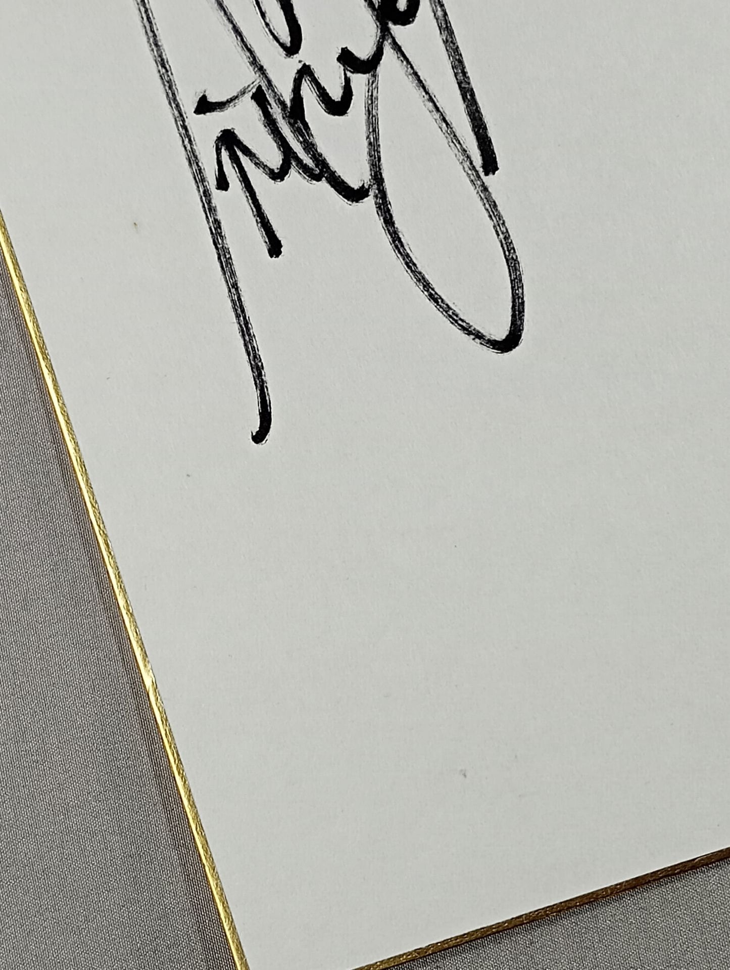 高橋裕二郎&ハングマン・ペイジ(ライオンマーク色紙)