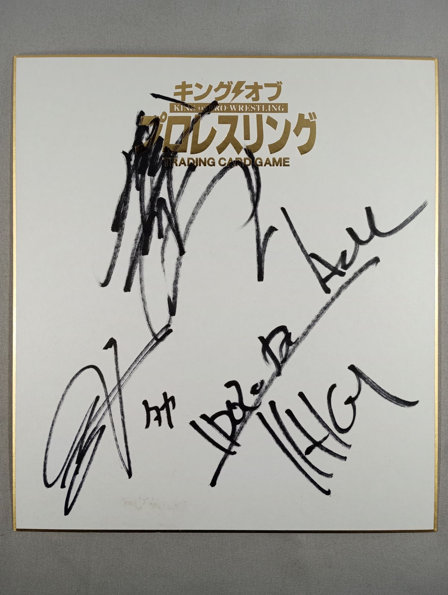 ★ Suzuki Army ★ Minoru Suzuki & TAKA Michinoku & Taichi (King of Pro-wrestling only) Shikishi ( Autograph board ) )