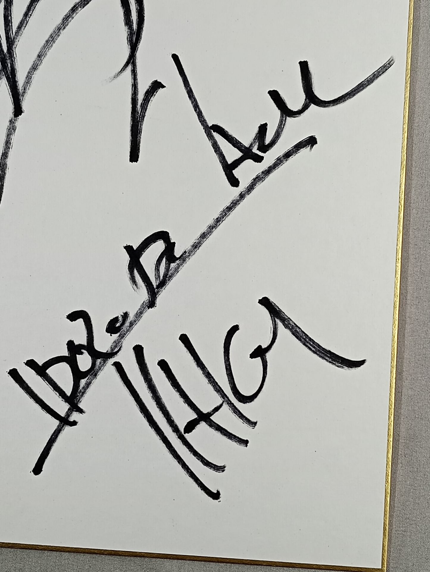 ★ Suzuki Army ★ Minoru Suzuki & TAKA Michinoku & Taichi (King of Pro-wrestling only) Shikishi ( Autograph board ) )