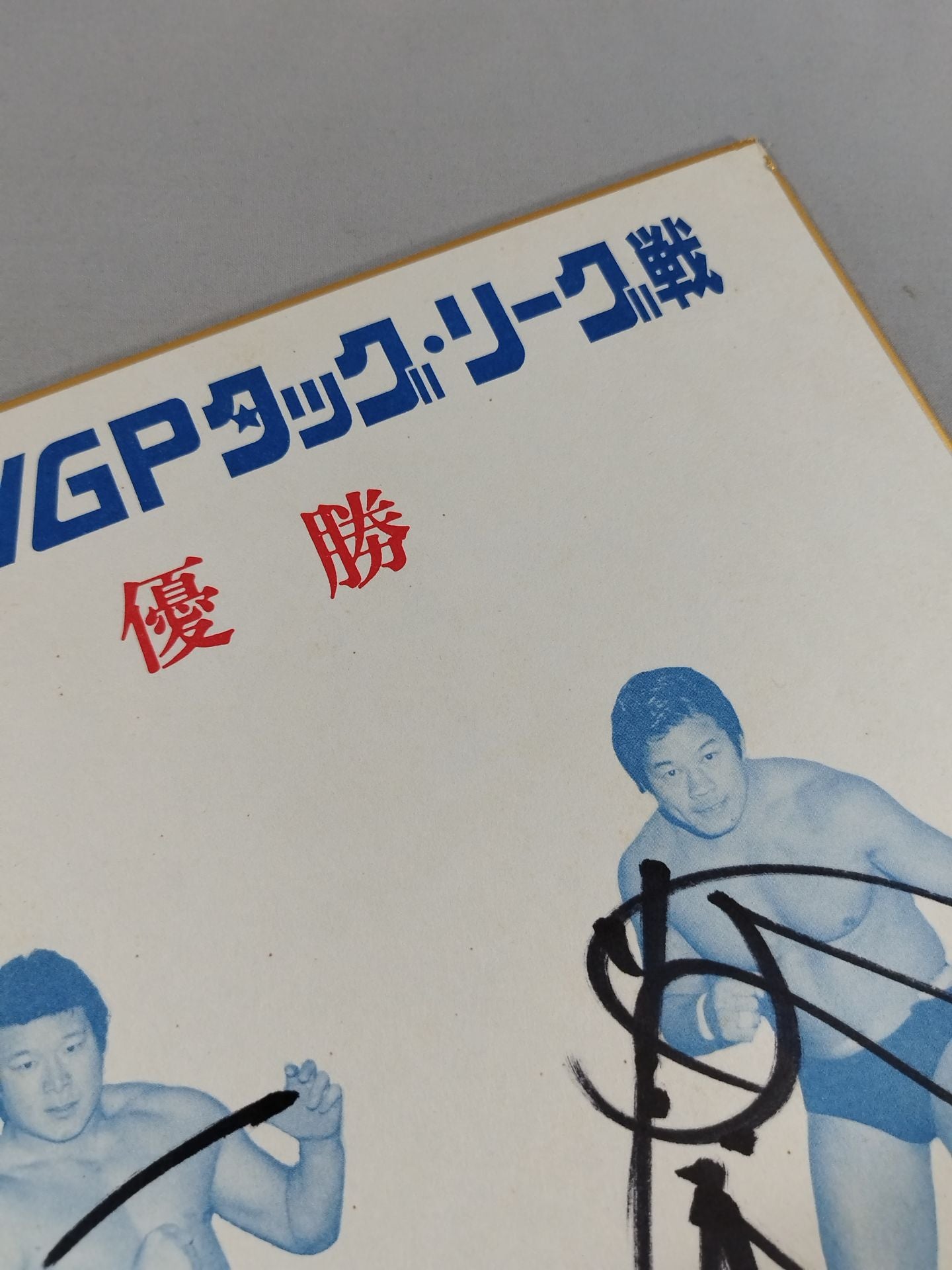 Tatsumi Fujinami & Kengo Kimura (85 IWGP Tag League Champions) Shikishi ( Autograph board ) )