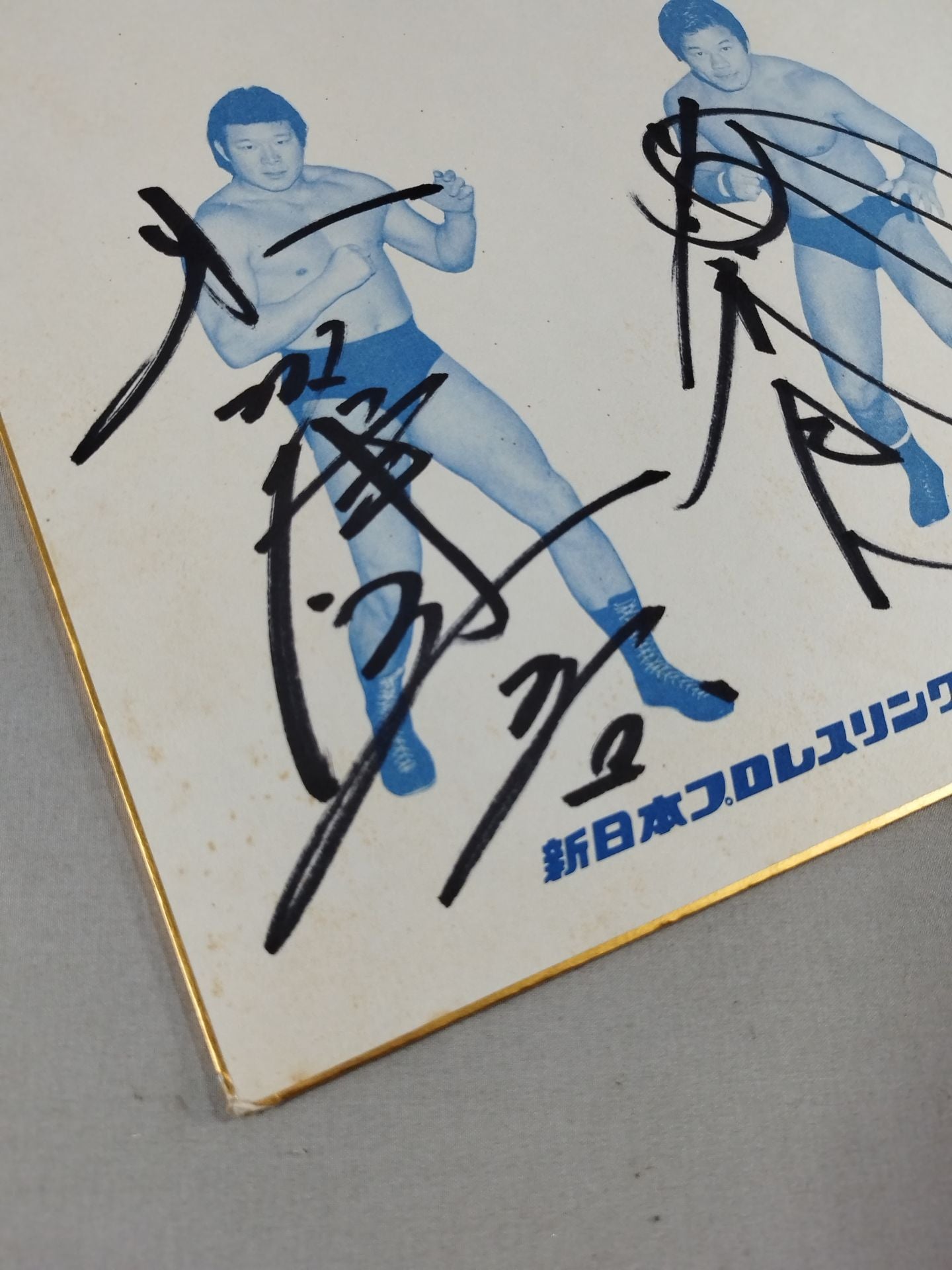 Tatsumi Fujinami & Kengo Kimura (85 IWGP Tag League Champions) Shikishi ( Autograph board ) )