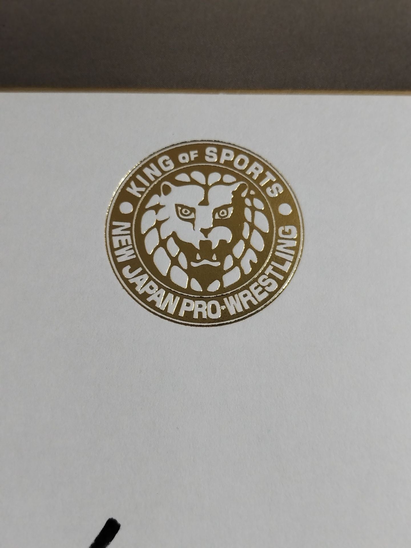 ★ Tenkoji ★ Hiroyoshi Tenzan & Satoshi Kojima (Lion Mark Shikishi ( Autograph board ) )