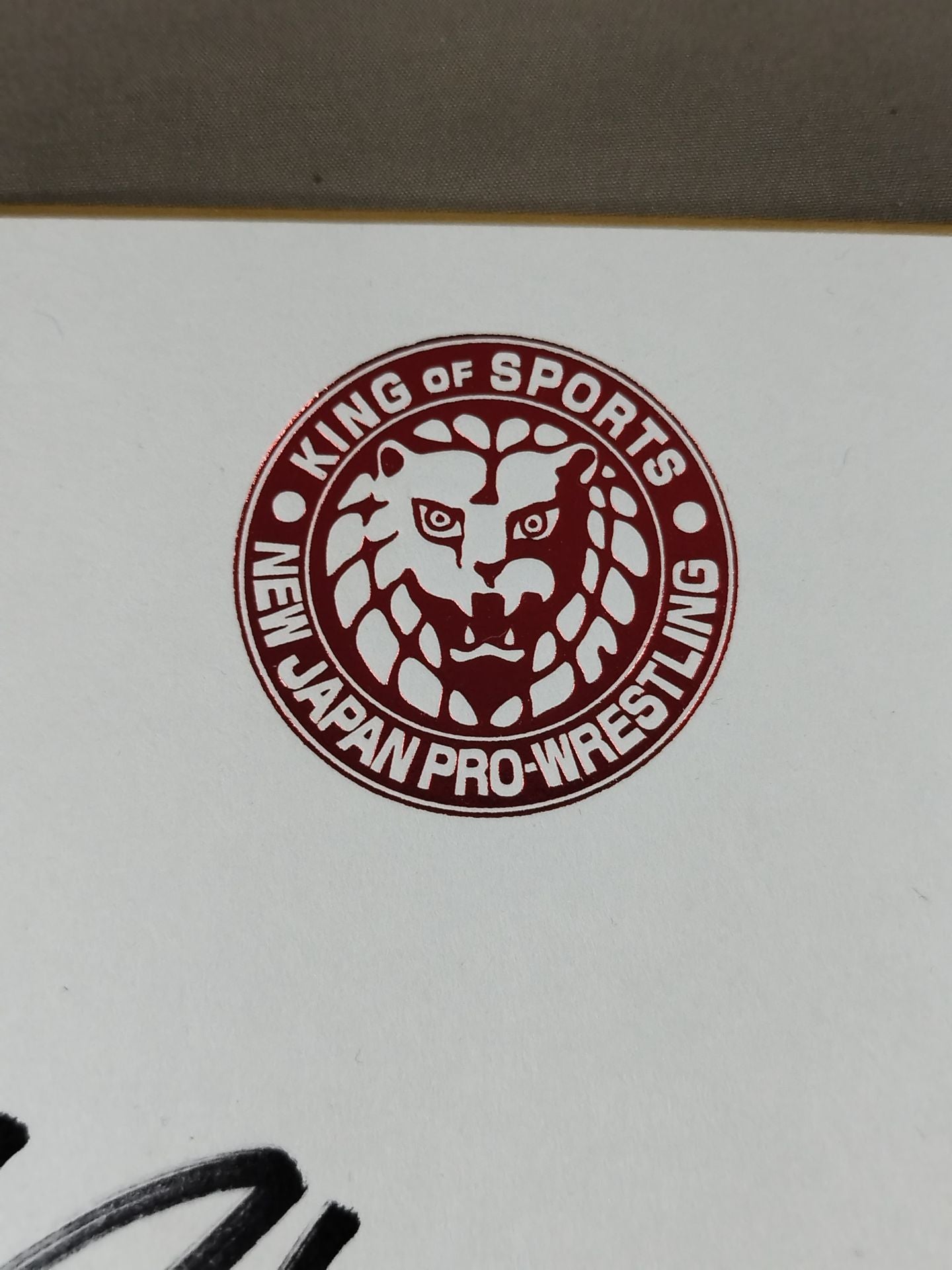 後藤洋央紀&YOSHIHASHI(ライオンマーク色紙)