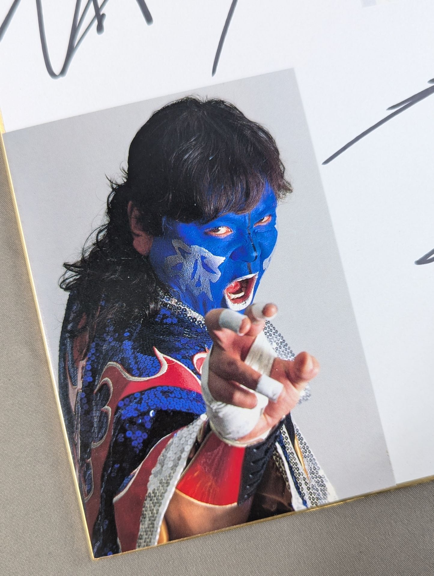 Atsushi Onita & Great NitaSticker / photosticker attached)