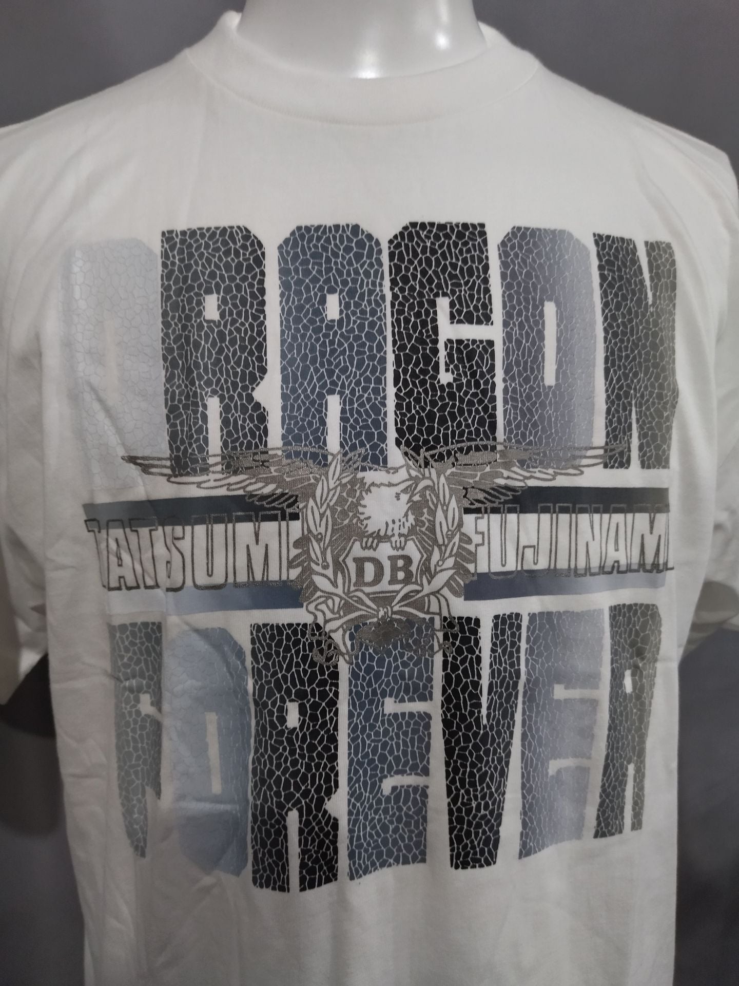 藤波辰爾「DRAGON FOREVER」Tシャツ①(ホワイト)