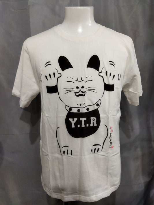 【直筆サイン入り】波達×矢野通「やのまねき猫」Tシャツ