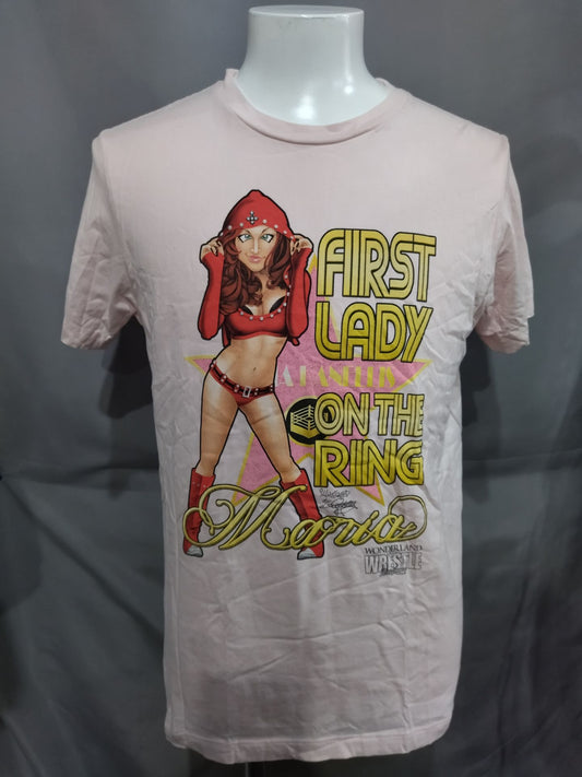 【hand signed autograph】  Maria Kenneris "FIRST LADY" Nagatoshi Sakai  Illustration T-shirt