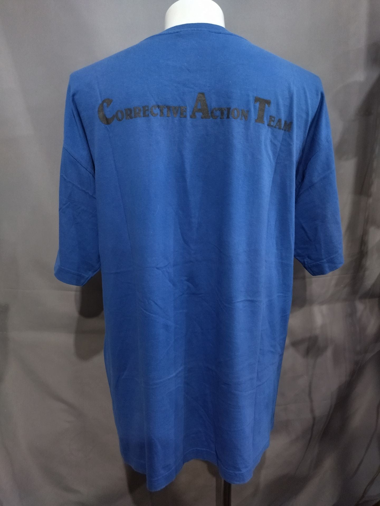 ブラック・キャット イラストTシャツ②(ブルー)