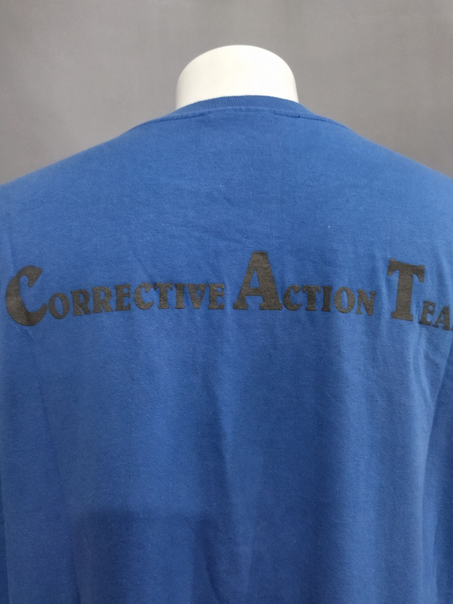 ブラック・キャット イラストTシャツ②(ブルー)