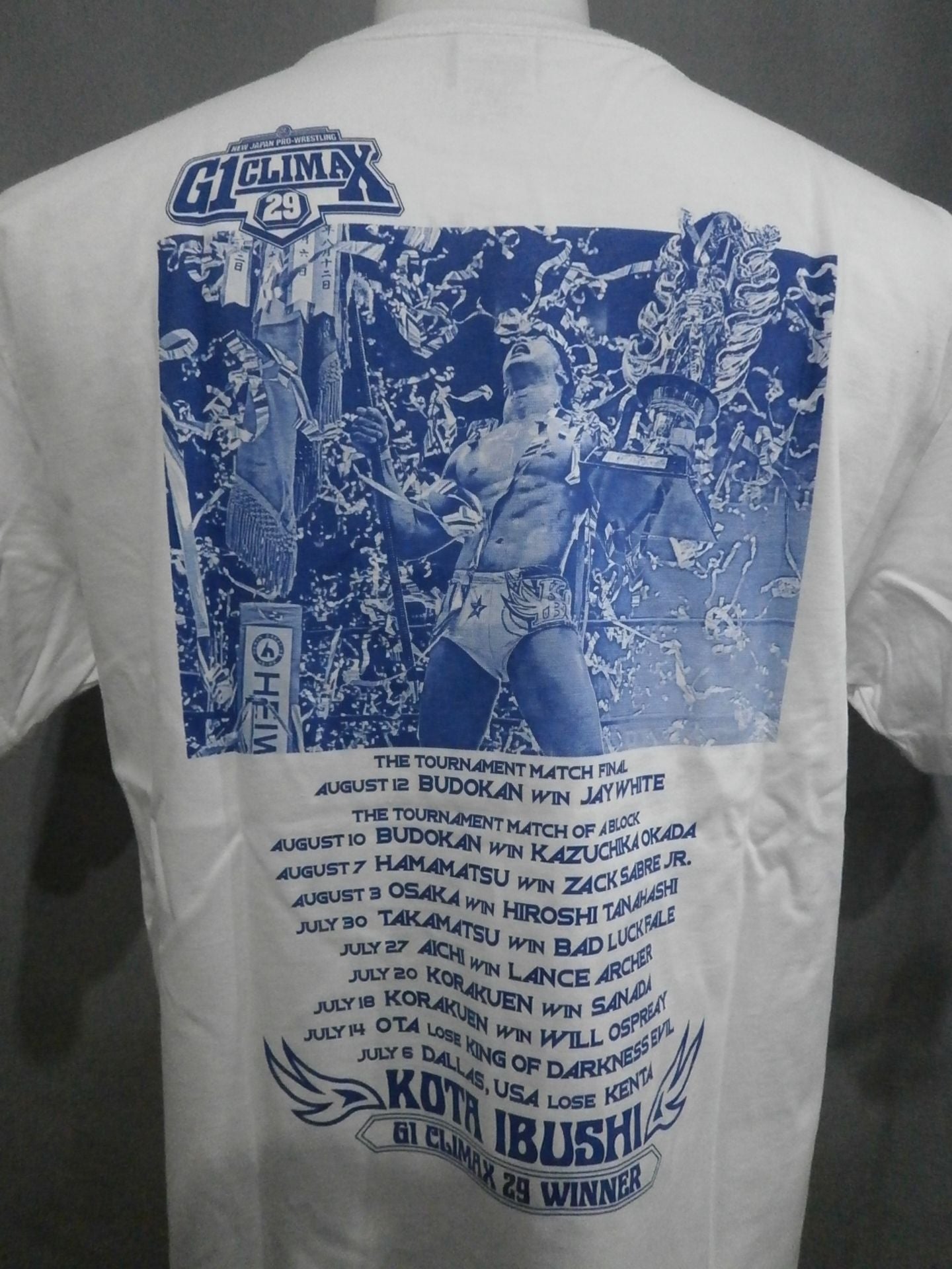 飯伏幸太「G1 CLIMAX 29 優勝記念」Tシャツ