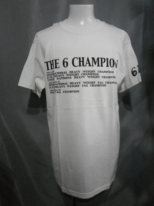武藤敬司「THE 6 CHAMPION」Tシャツ
